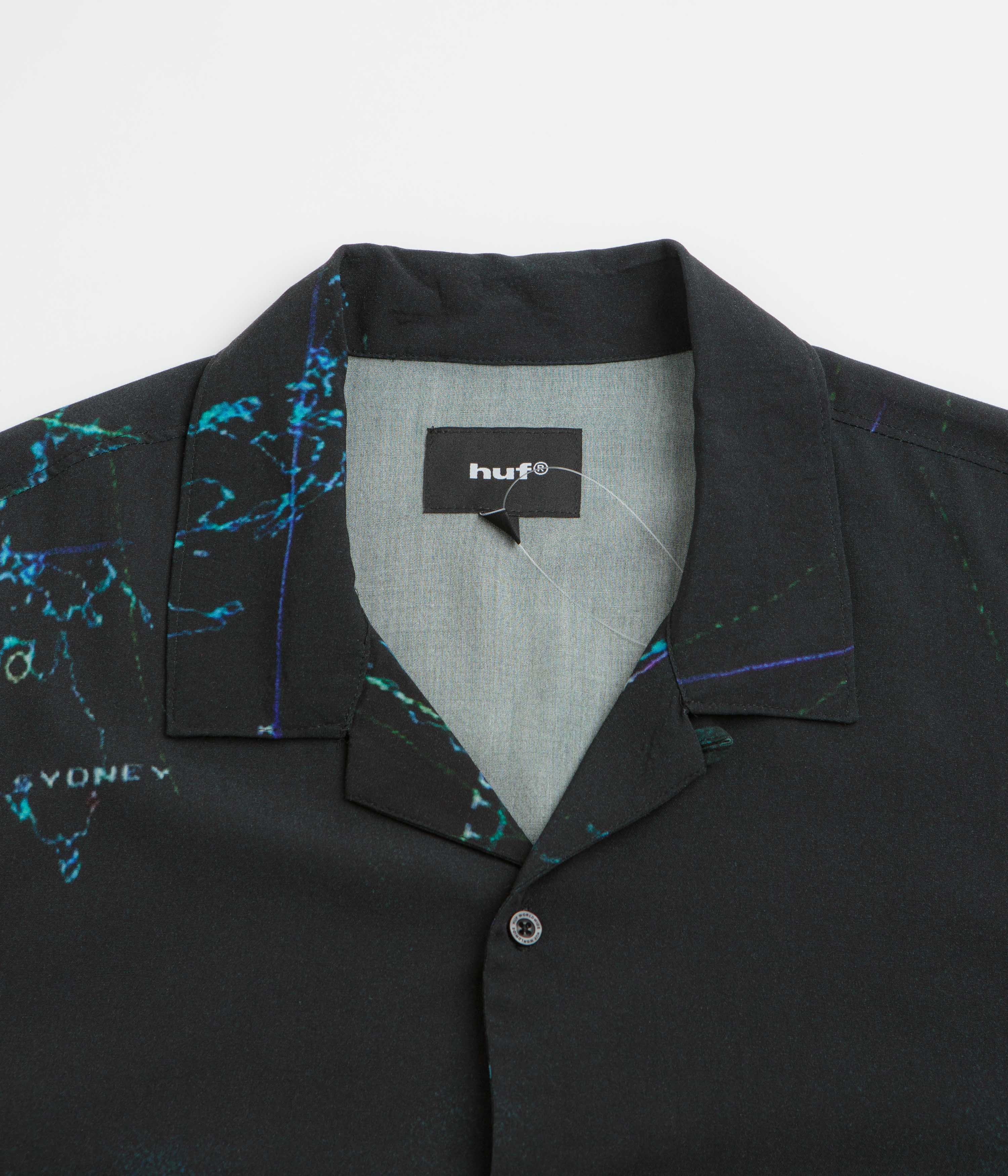 HUF Ground Control Short Sleeve Shirt - Black