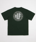 HUF Regional T-Shirt - Forest Green / White