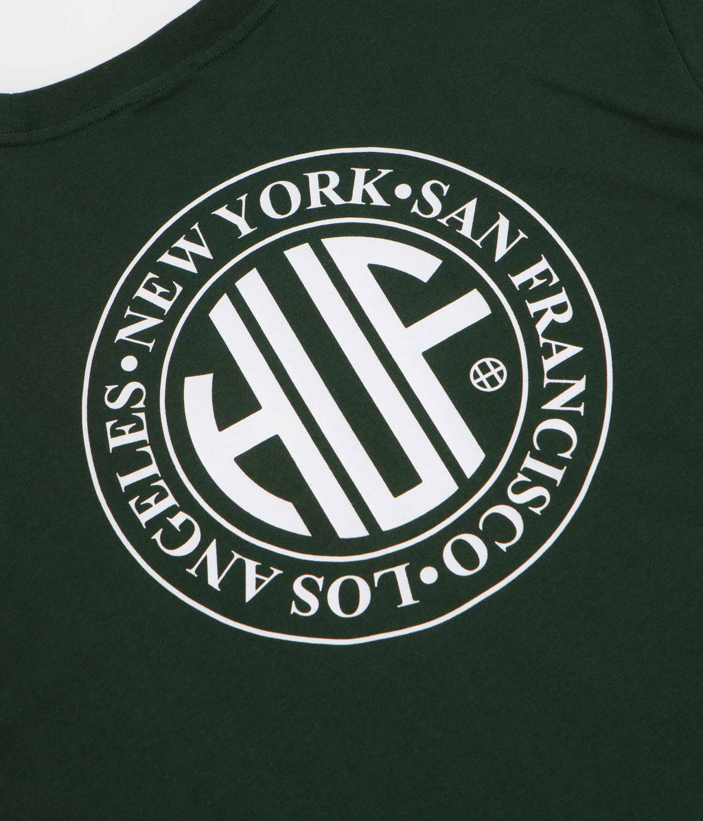 HUF Regional T-Shirt - Forest Green / White