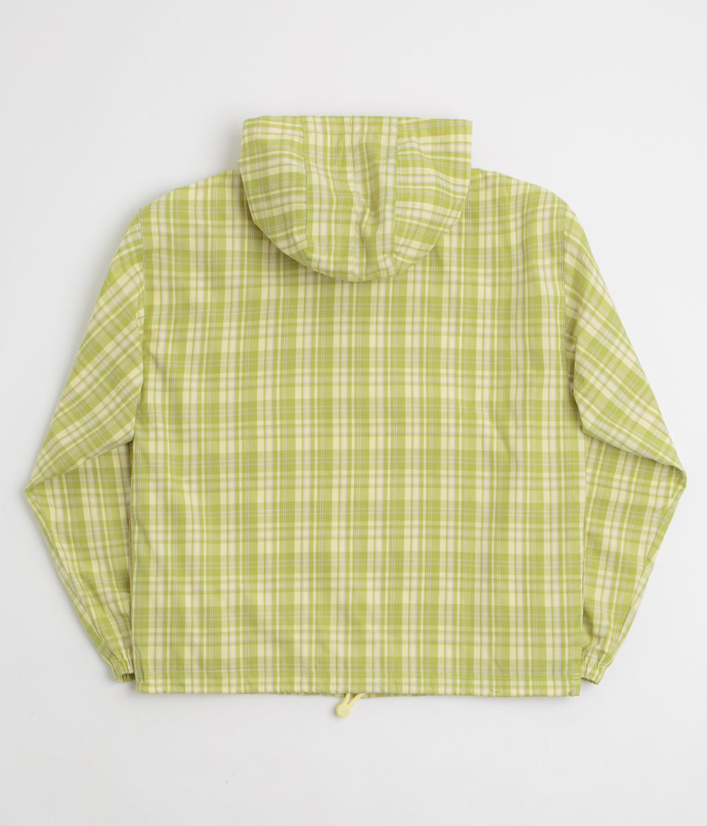 HUF Rivington Plaid 1/4 Zip Anorak - Tarragon