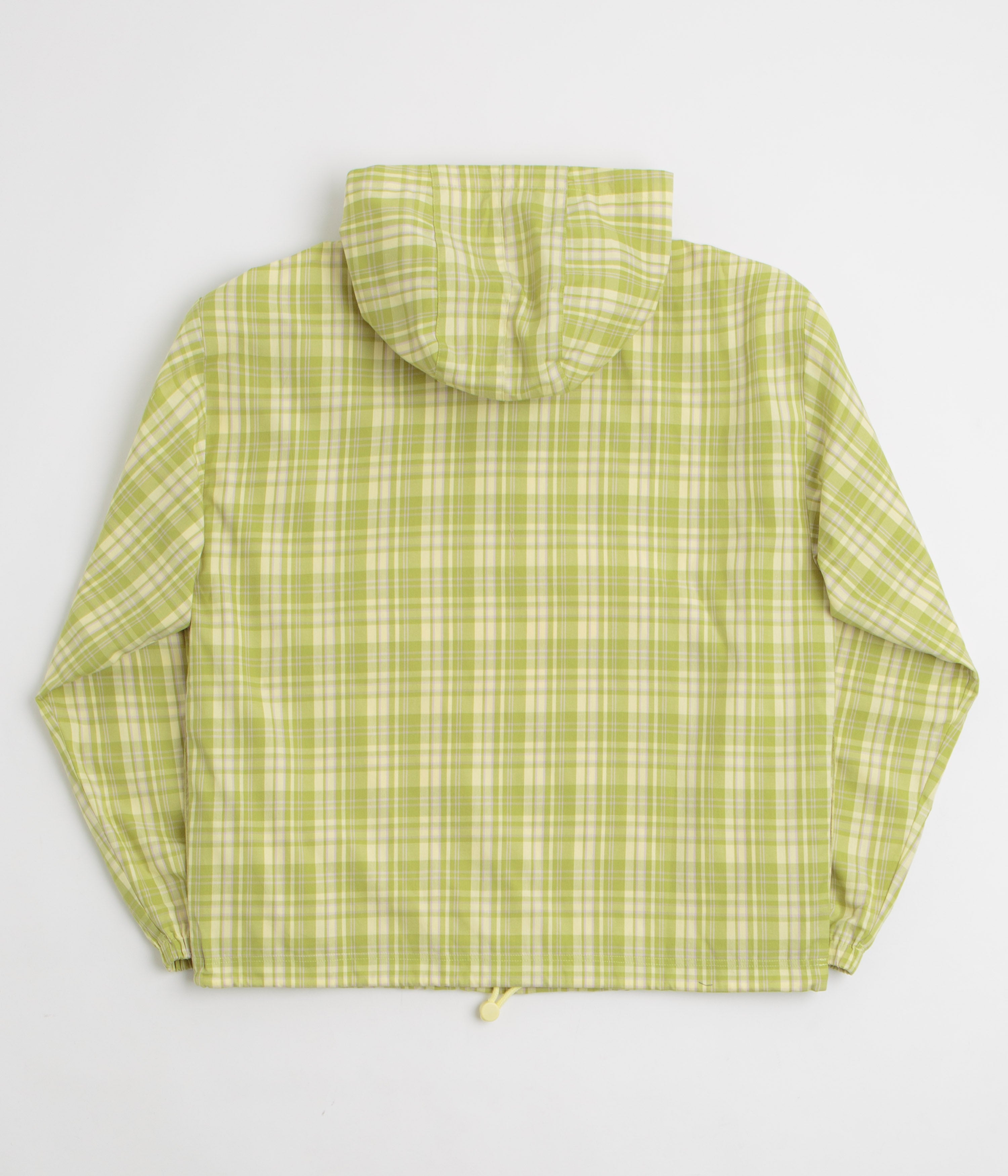 HUF Rivington Plaid 1/4 Zip Anorak - Tarragon