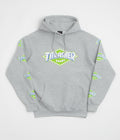 HUF x Thrasher Logo Hoodie - Heather Grey