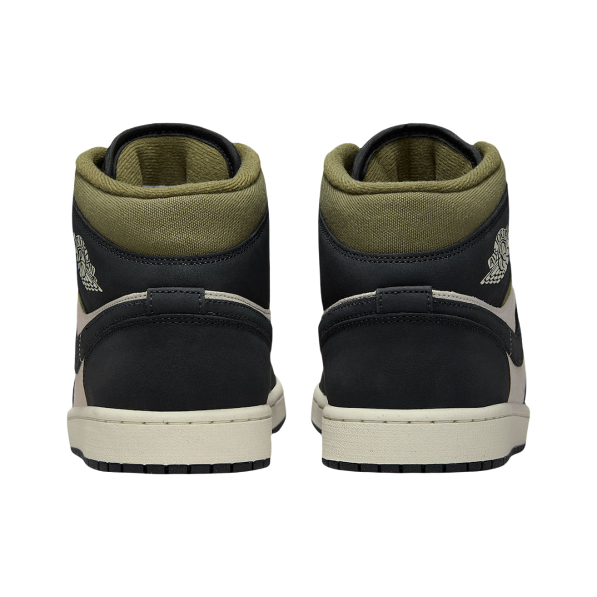 Nike Air Jordan 1 Mid Se Off Noir Medium Olive