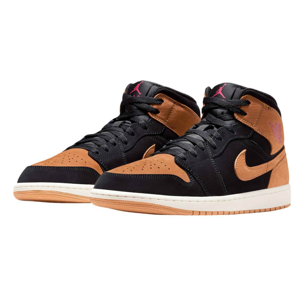 Nike Air Jordan 1 Mid Se Black Flax
