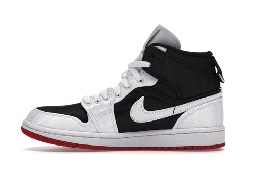 Jordan 1 Mid Se Utility Canvas White Black Gym Red (W)