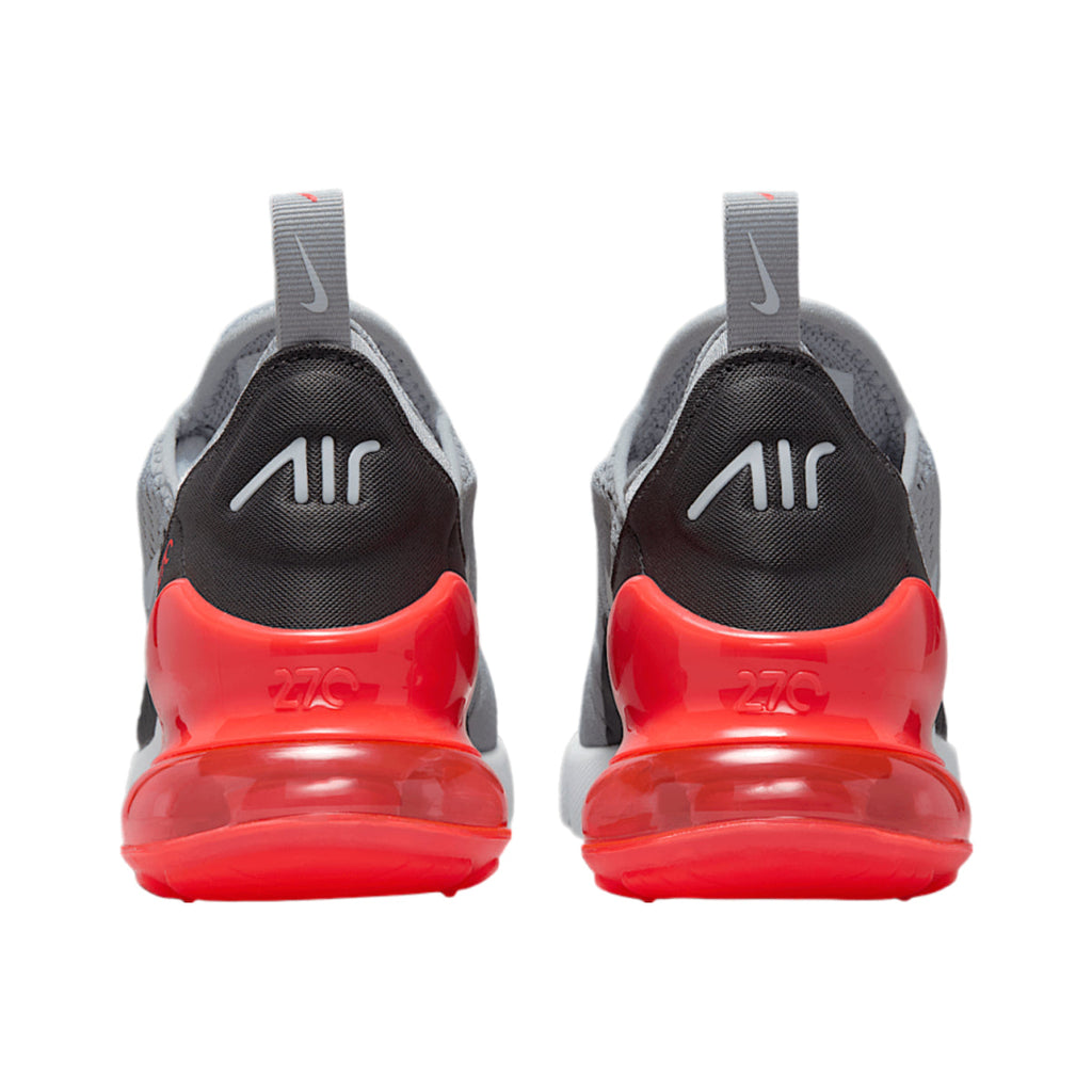 Nike Air Max 270 Wolf Grey Anthracite Bright Crimson White (Gs)
