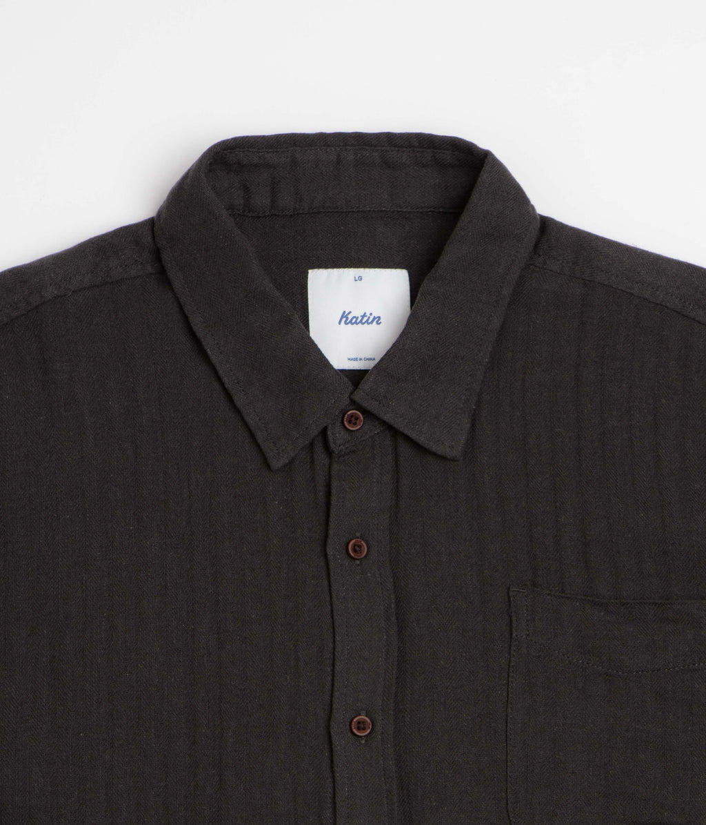 Katin Alan Solid Short Sleeve Shirt - Black Wash