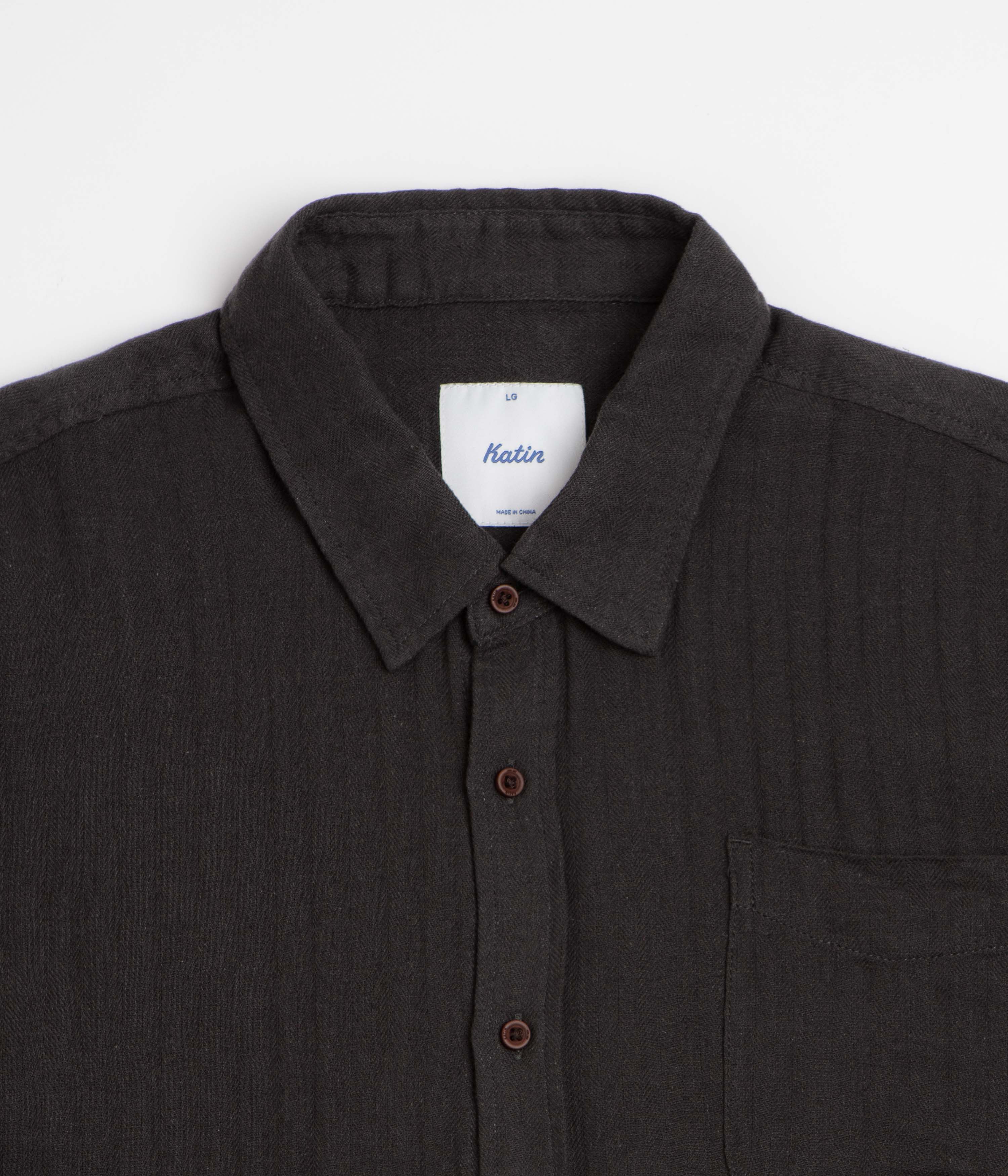 Katin Alan Solid Short Sleeve Shirt - Black Wash