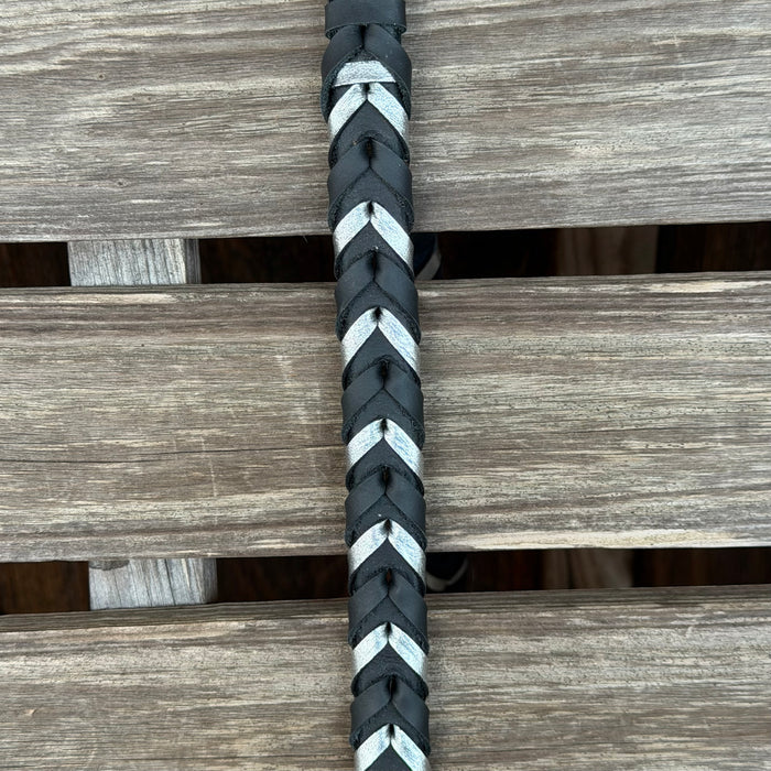 5/8" Double Laced / Black/Silver