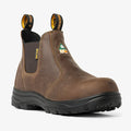 Men's CSA ASTM Composite Toe Chelsea Work Boots - Timber Brown - MooseLog