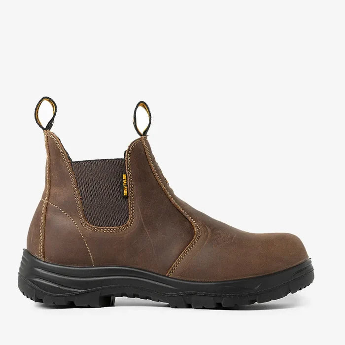 Men's CSA ASTM Composite Toe Chelsea Work Boots - Timber Brown - MooseLog