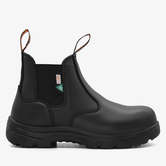Men's CSA ASTM Composite Toe Chelsea Work Boots - Timber II Black
