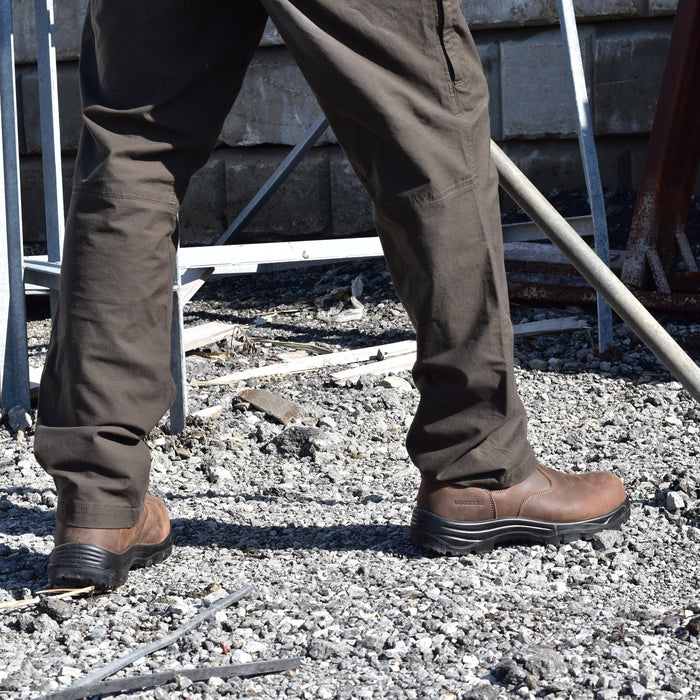 Men's CSA ASTM Composite Toe Chelsea Work Boots - Timber II Brown