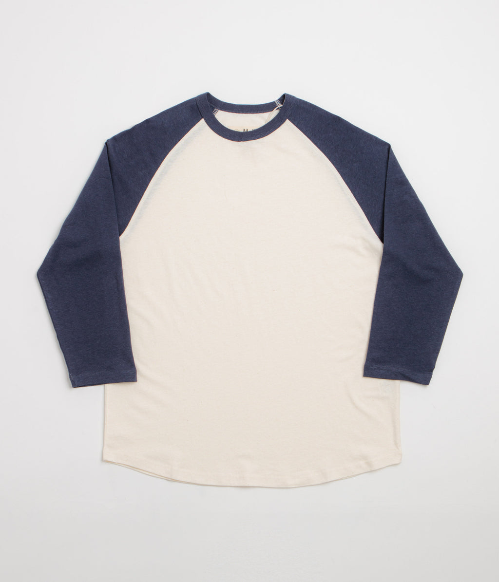 Mollusk Hemp Baseball T-Shirt - Navy