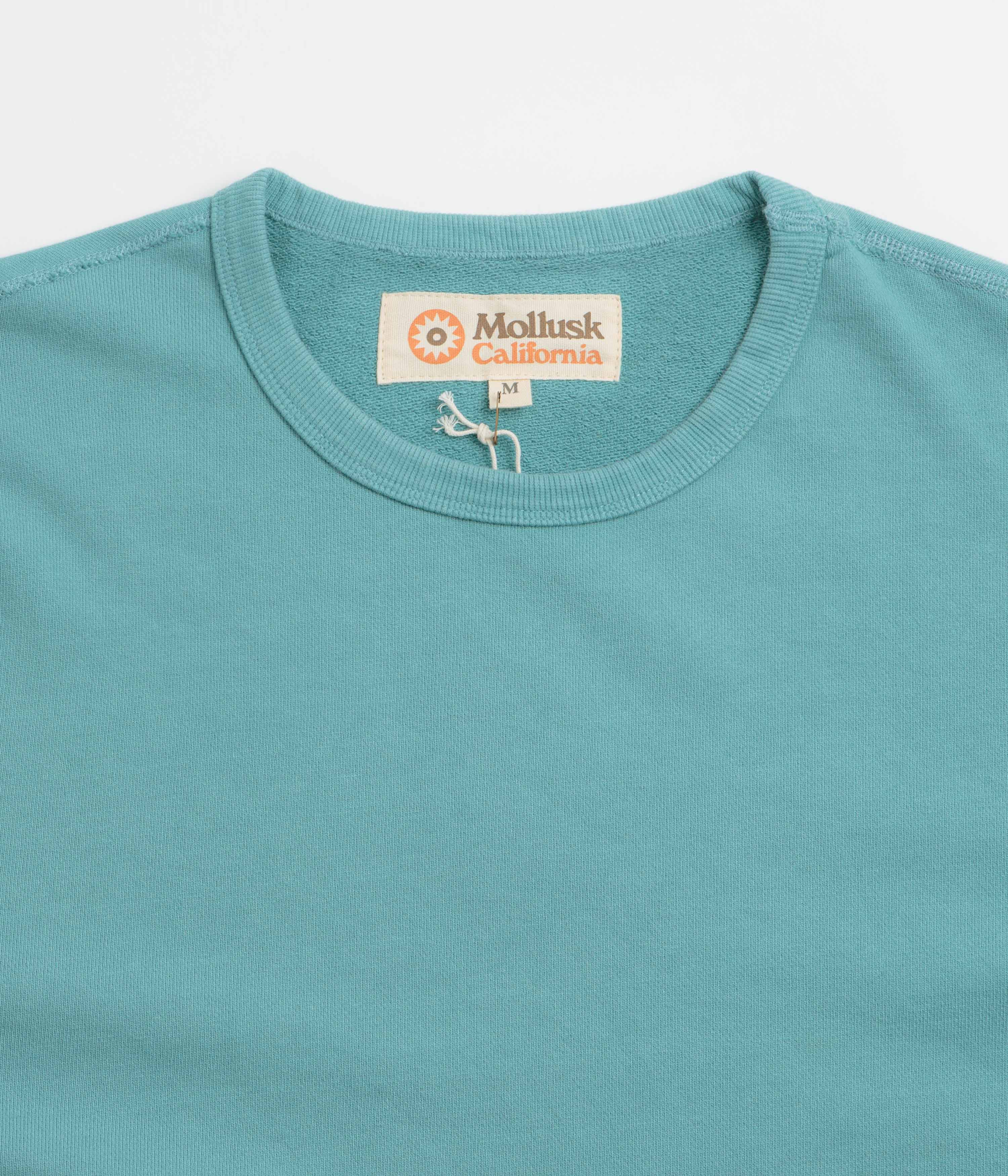 Mollusk Max Crewneck Sweatshirt - Faded Sapphire