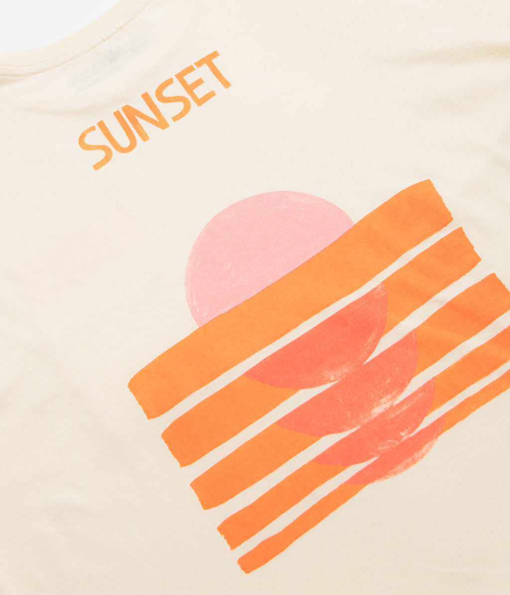 Mollusk Sinking Sunset T-Shirt - Natural