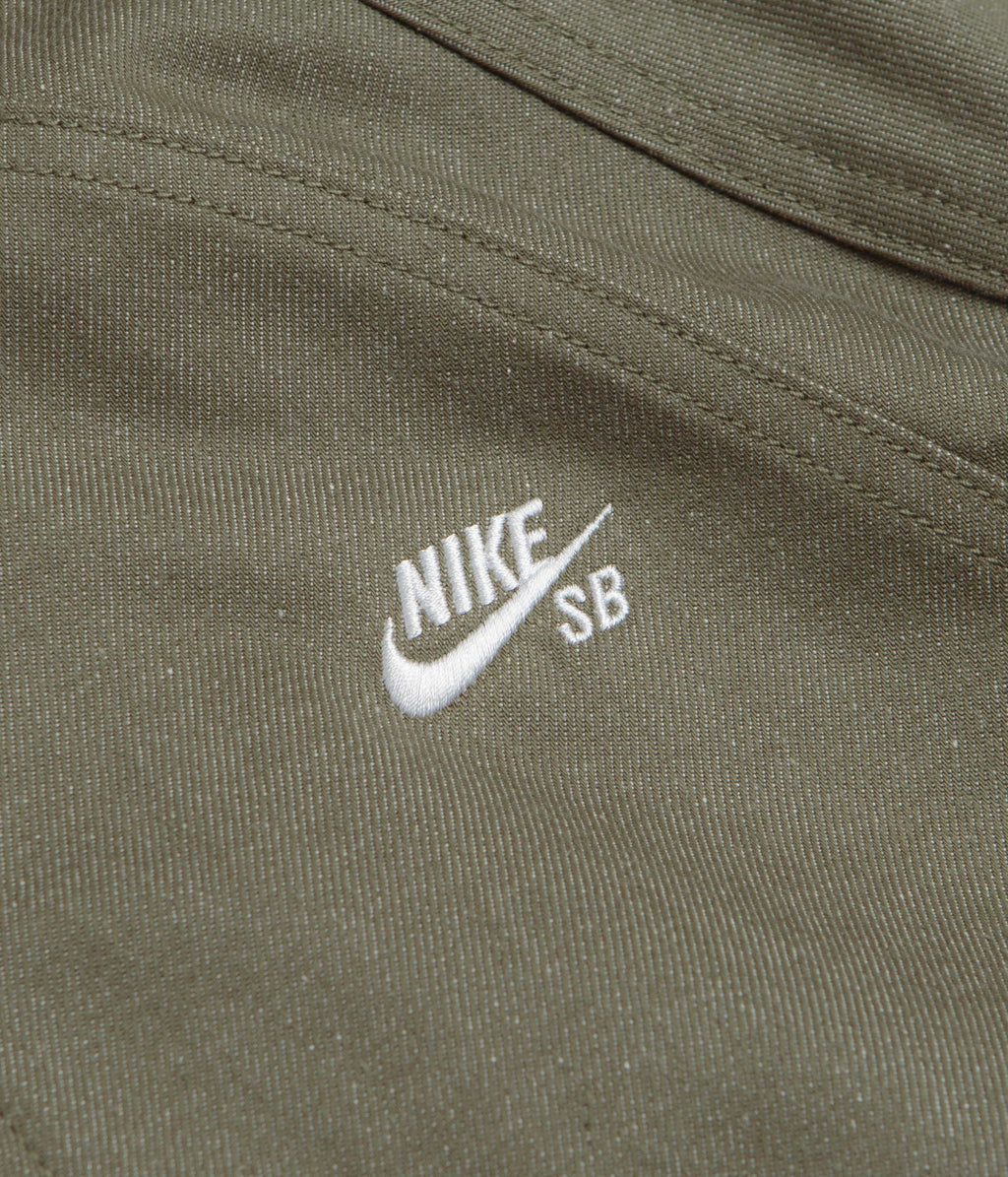 Nike SB Denim Track Jacket - Medium Olive / White