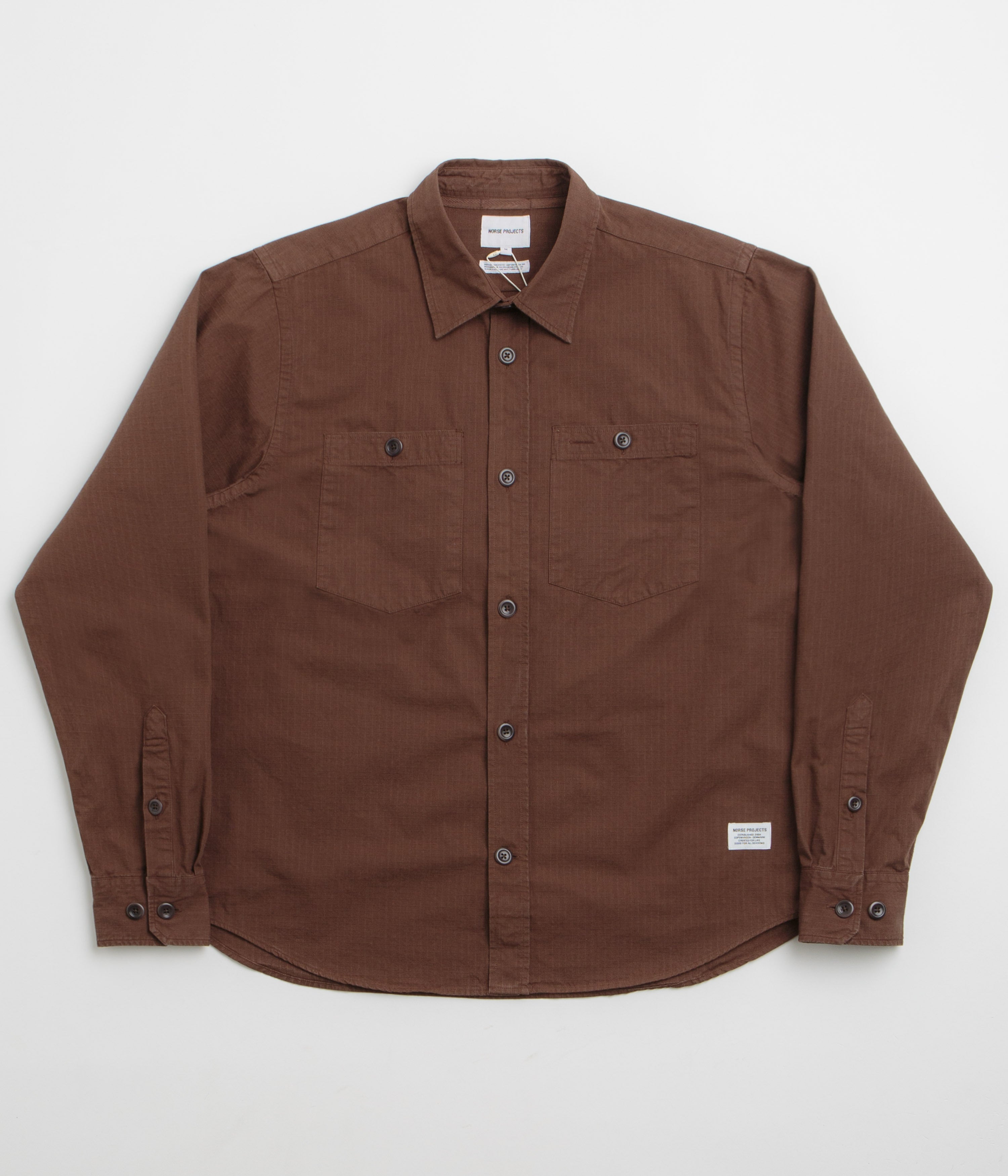 Norse Projects Algot Relaxed Shirt - Mahogany
