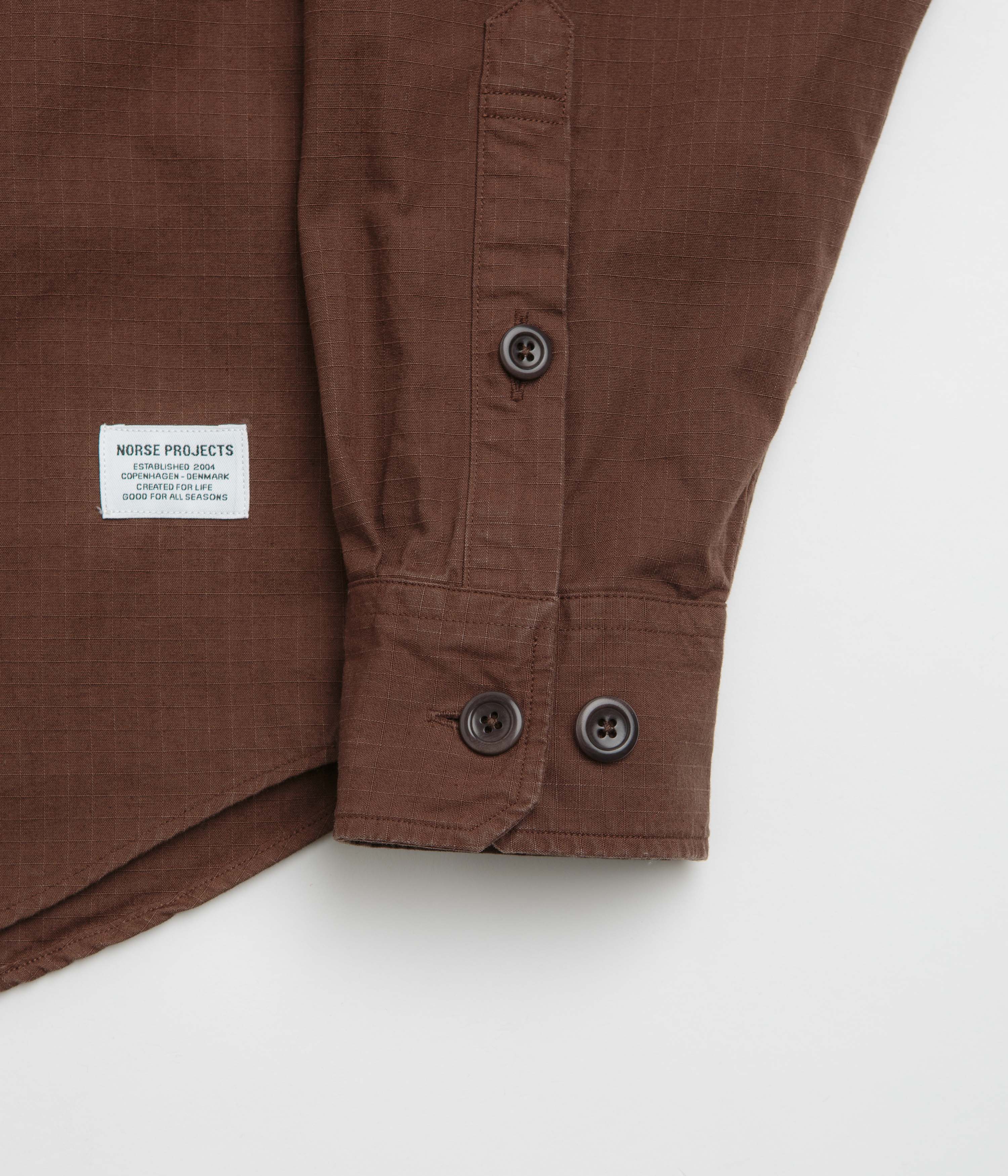 Norse Projects Algot Relaxed Shirt - Mahogany