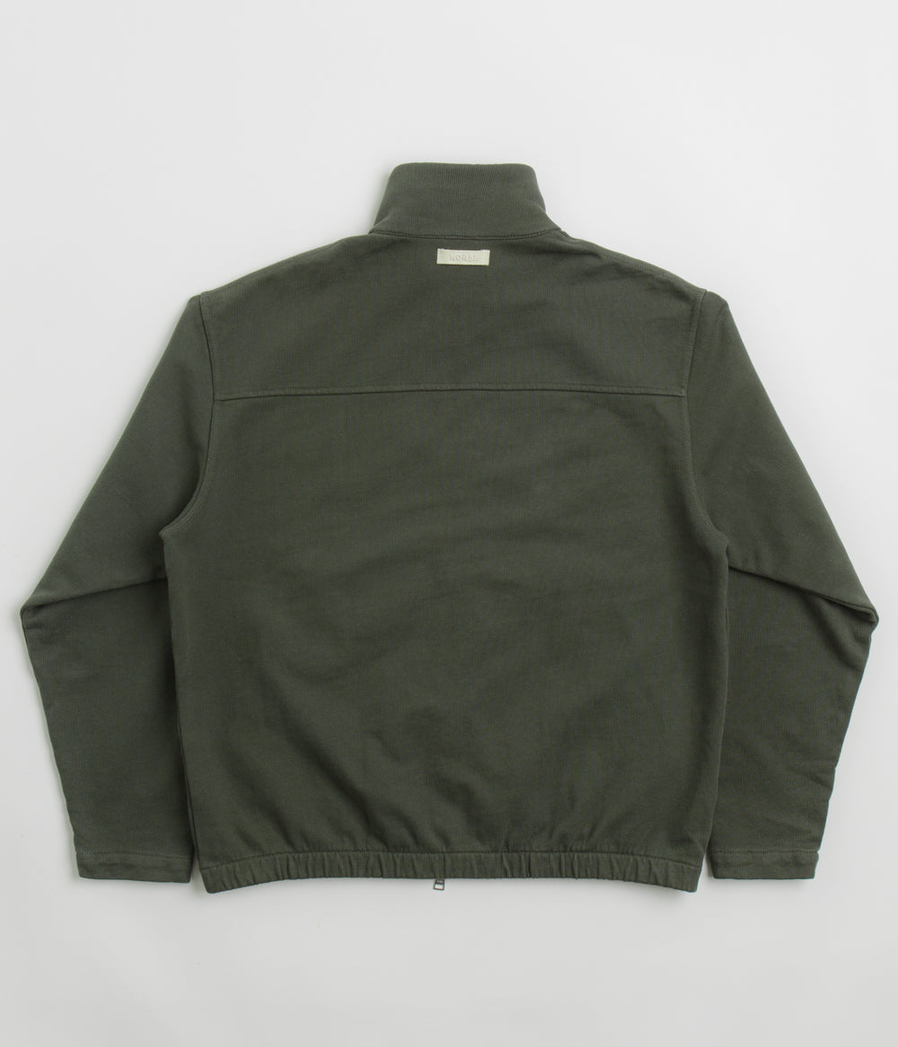 Norse Projects Bjorn Relaxed Organic Loopback Track Jacket - Black Olive