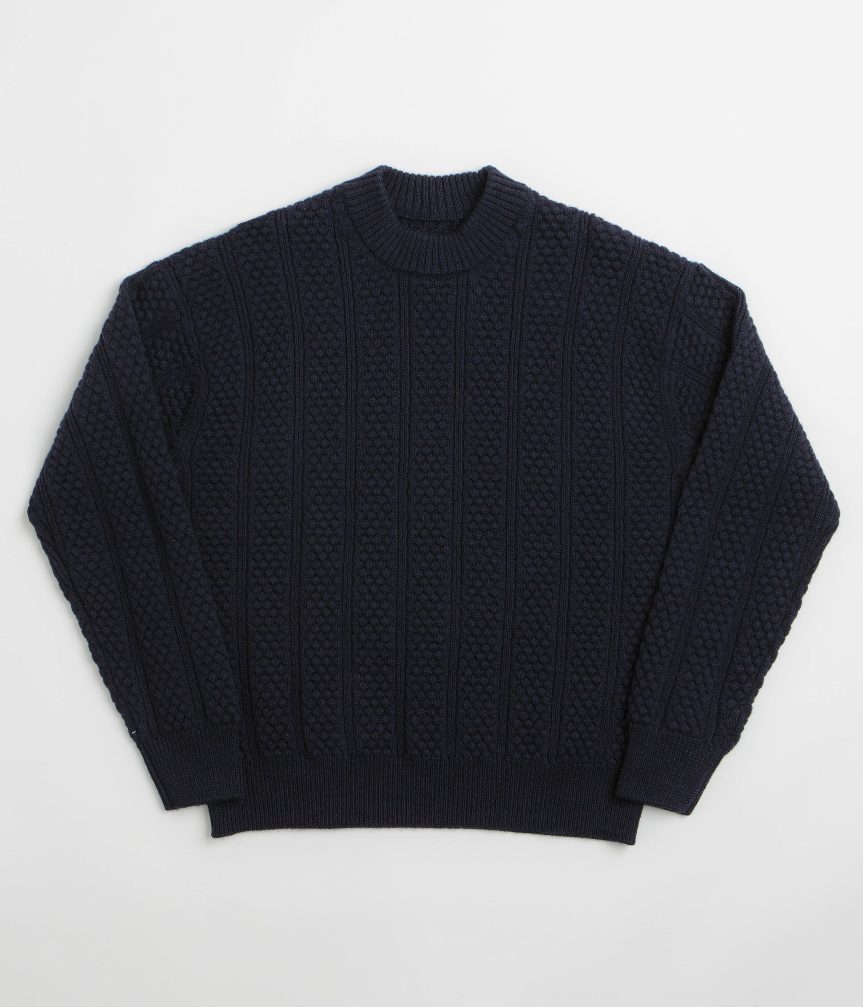 Norse Projects Hirtshals Knit Crewneck Sweatshirt - Dark Navy