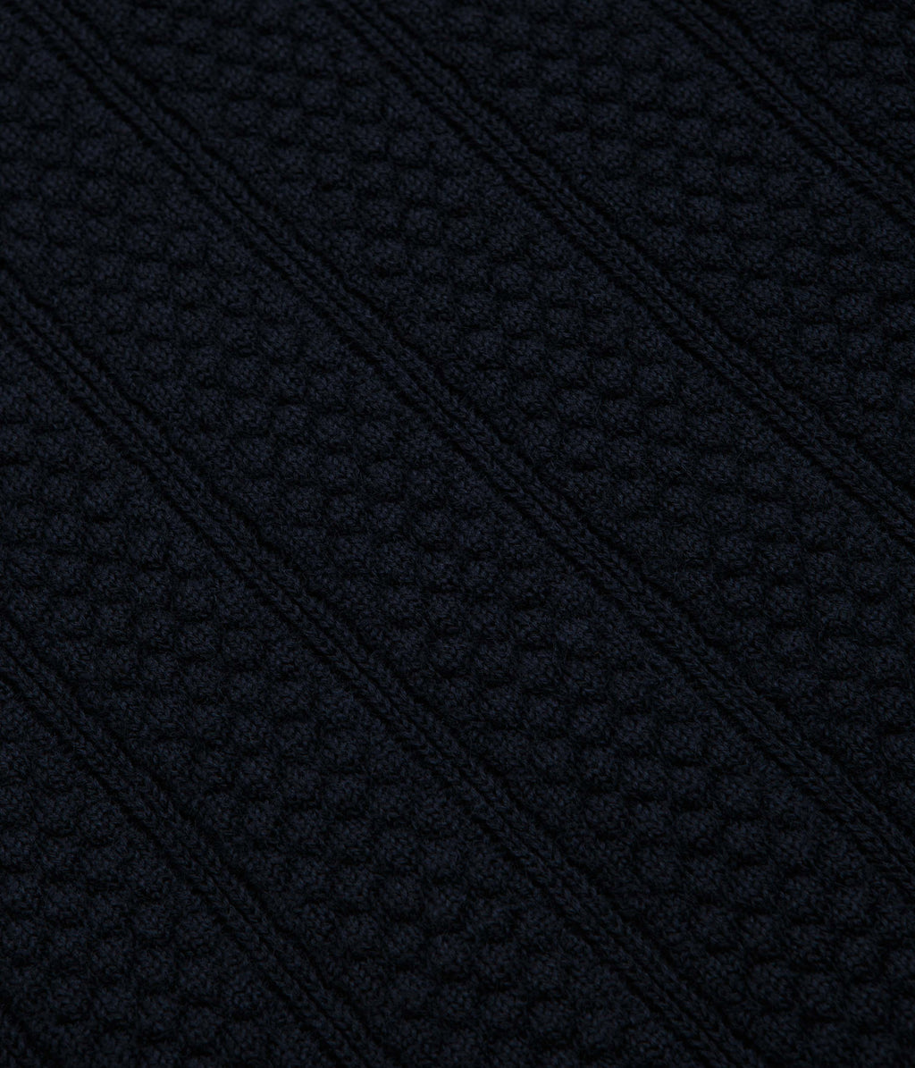 Norse Projects Hirtshals Knit Crewneck Sweatshirt - Dark Navy