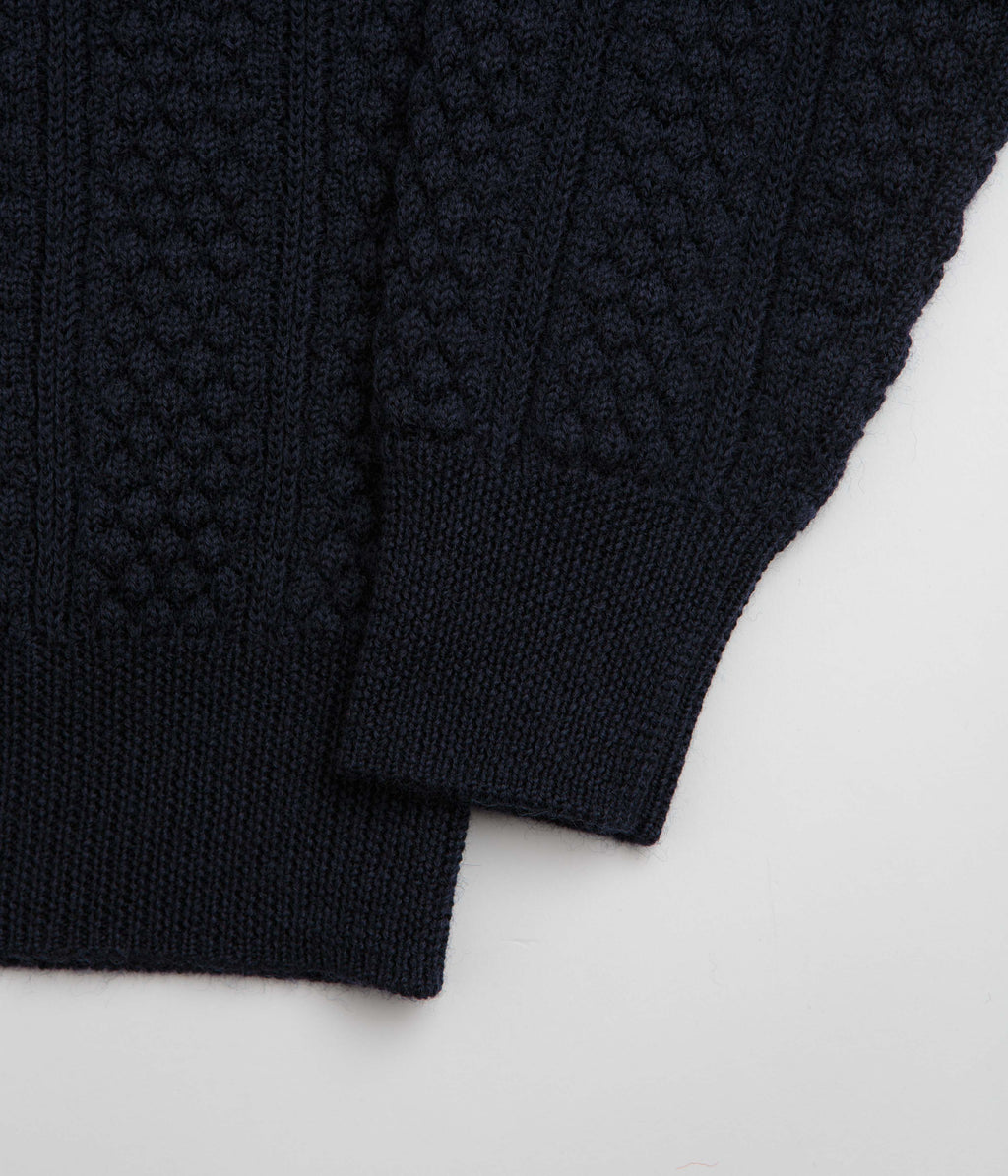 Norse Projects Hirtshals Knit Crewneck Sweatshirt - Dark Navy