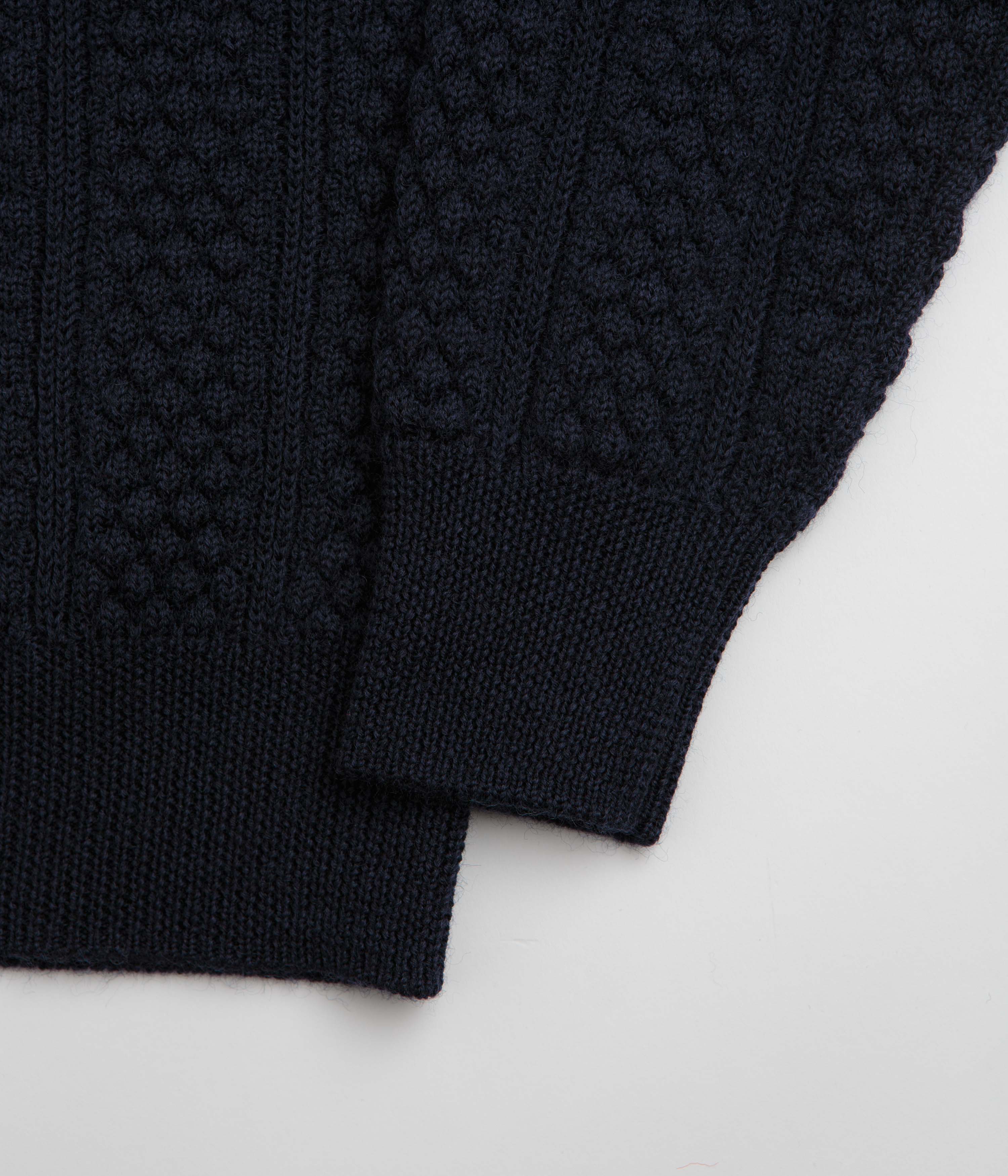 Norse Projects Hirtshals Knit Crewneck Sweatshirt - Dark Navy