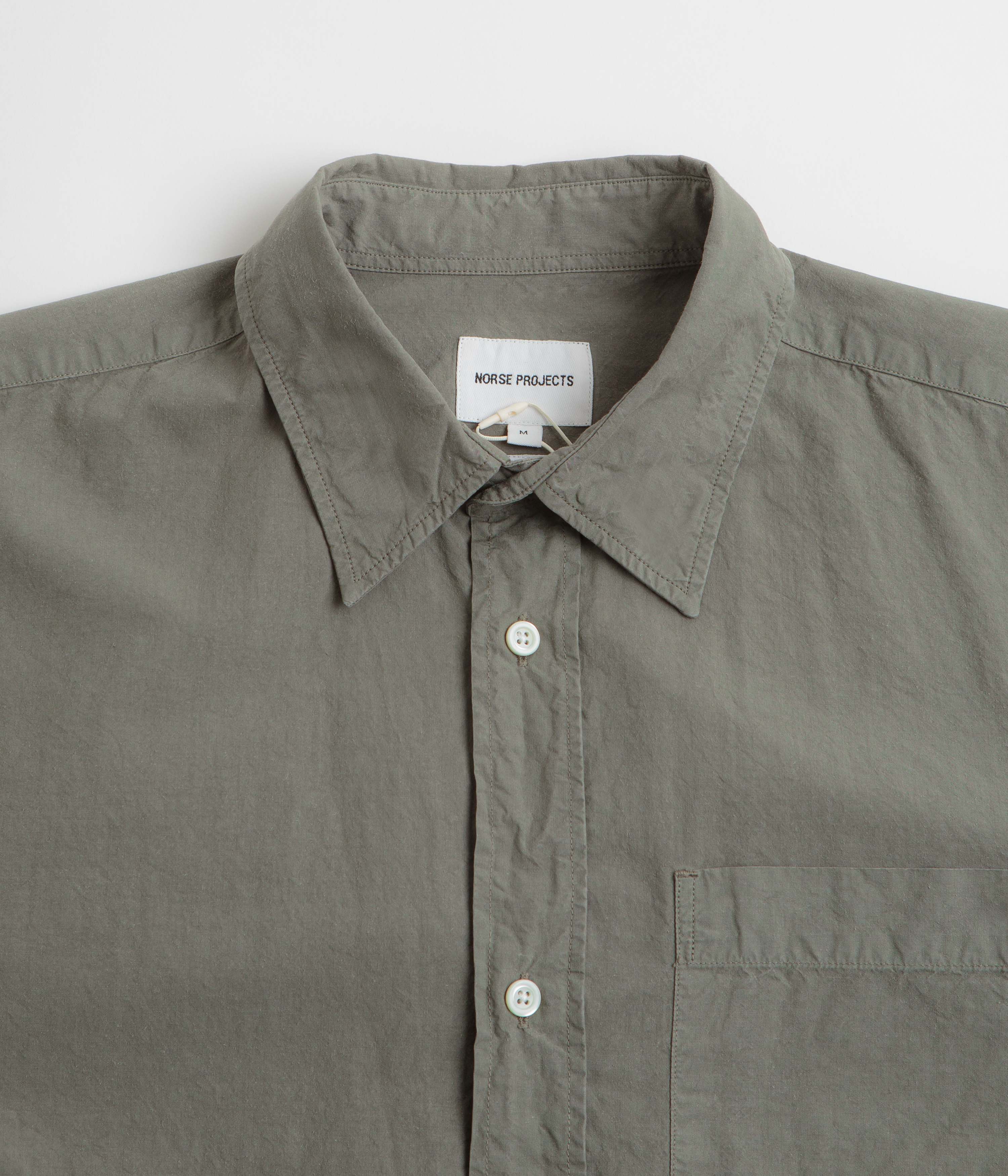 Norse Projects Ole Cotton Tencel Shirt - Mid Khaki