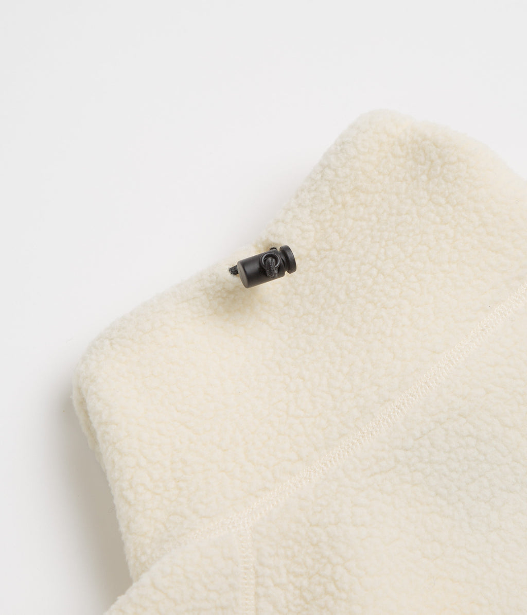 Norse Projects Tycho Pile Fleece Full Zip Jacket - Ecru