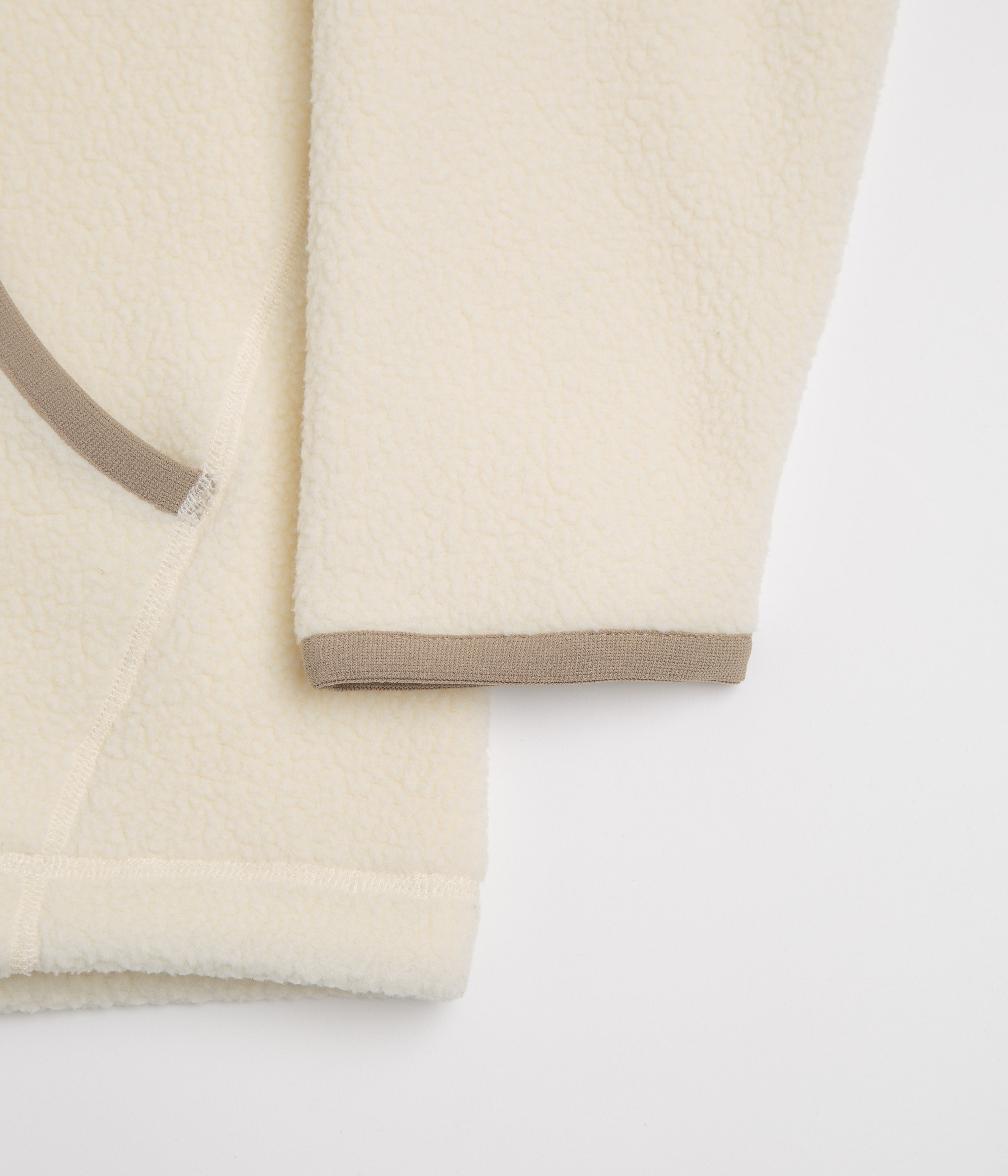 Norse Projects Tycho Pile Fleece Full Zip Jacket - Ecru