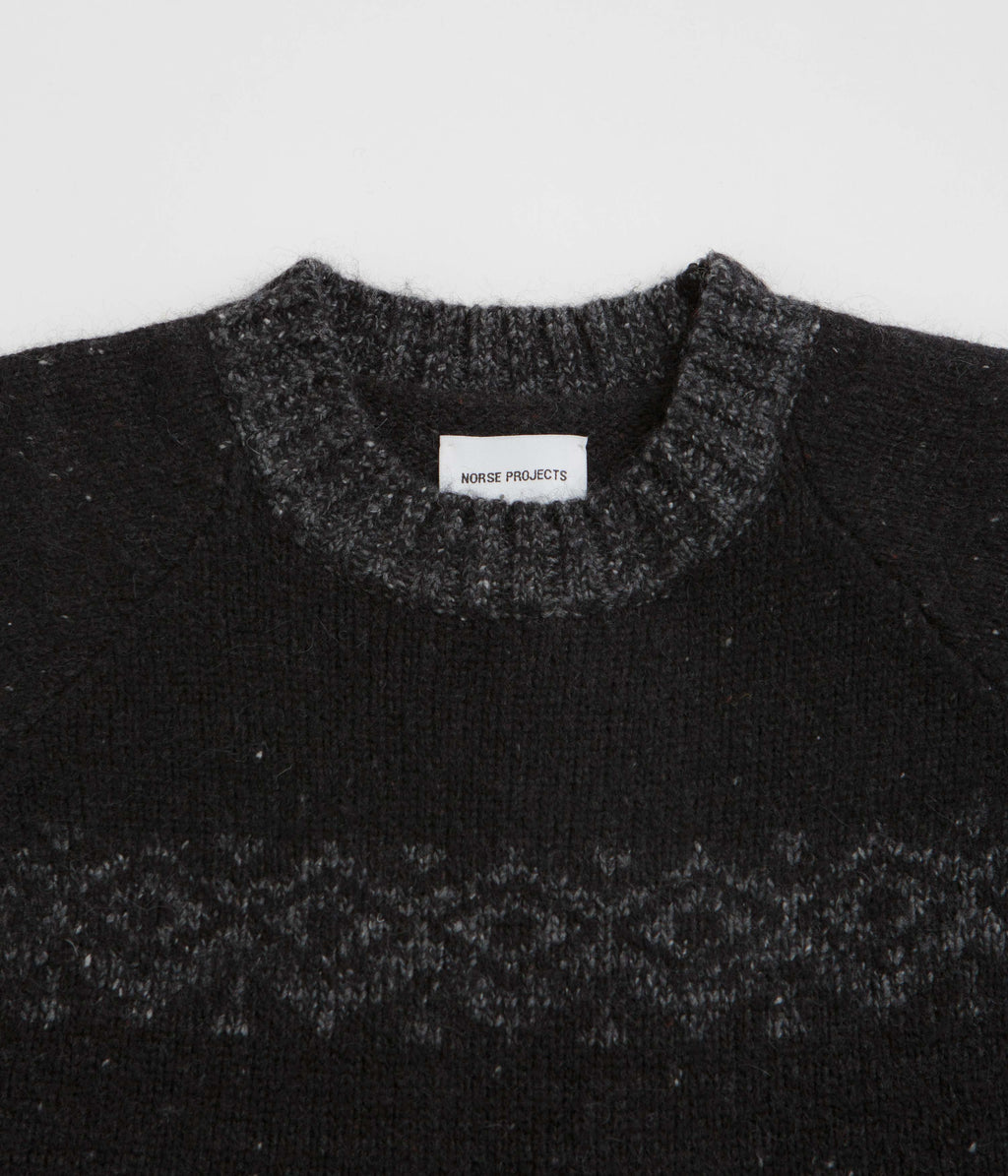 Norse Projects Ulf Crewneck Sweatshirt - Dark Grey Melange