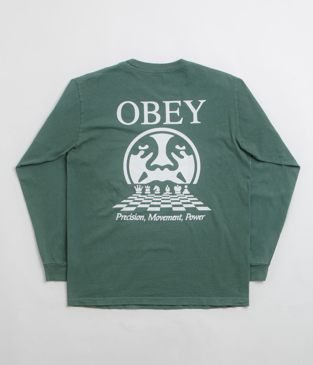 Obey Precision Long Sleeve T-Shirt - Pigment Rainforest