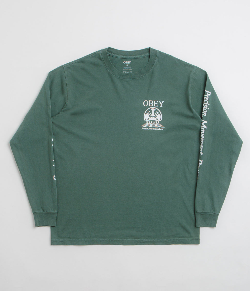 Obey Precision Long Sleeve T-Shirt - Pigment Rainforest