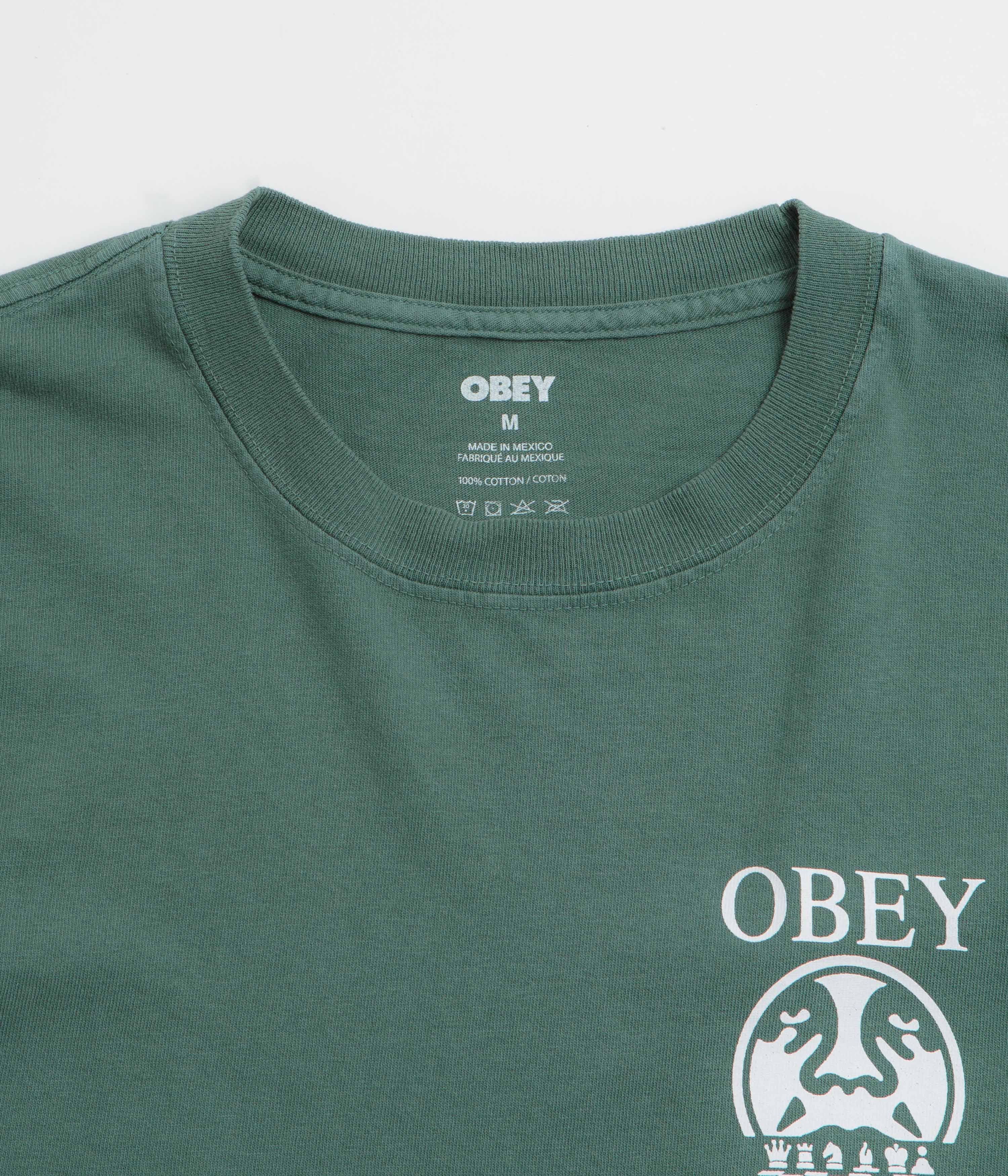 Obey Precision Long Sleeve T-Shirt - Pigment Rainforest
