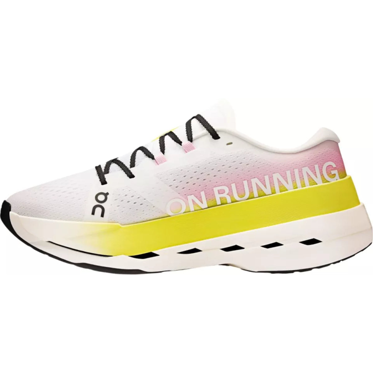 On Running Cloudboom Max Lime Raspberry
