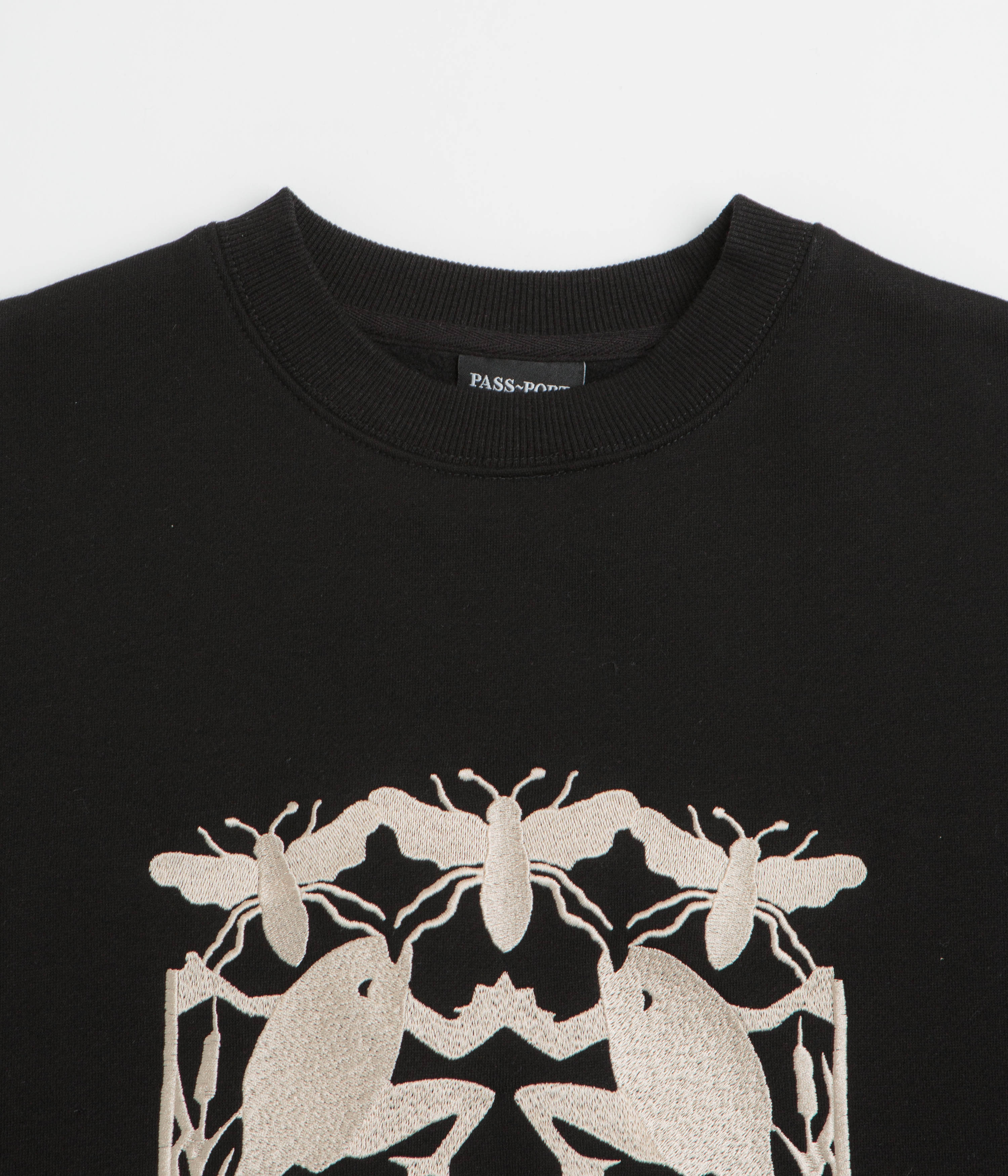 Pass Port Scissorcraft Crewneck Sweatshirt - Black