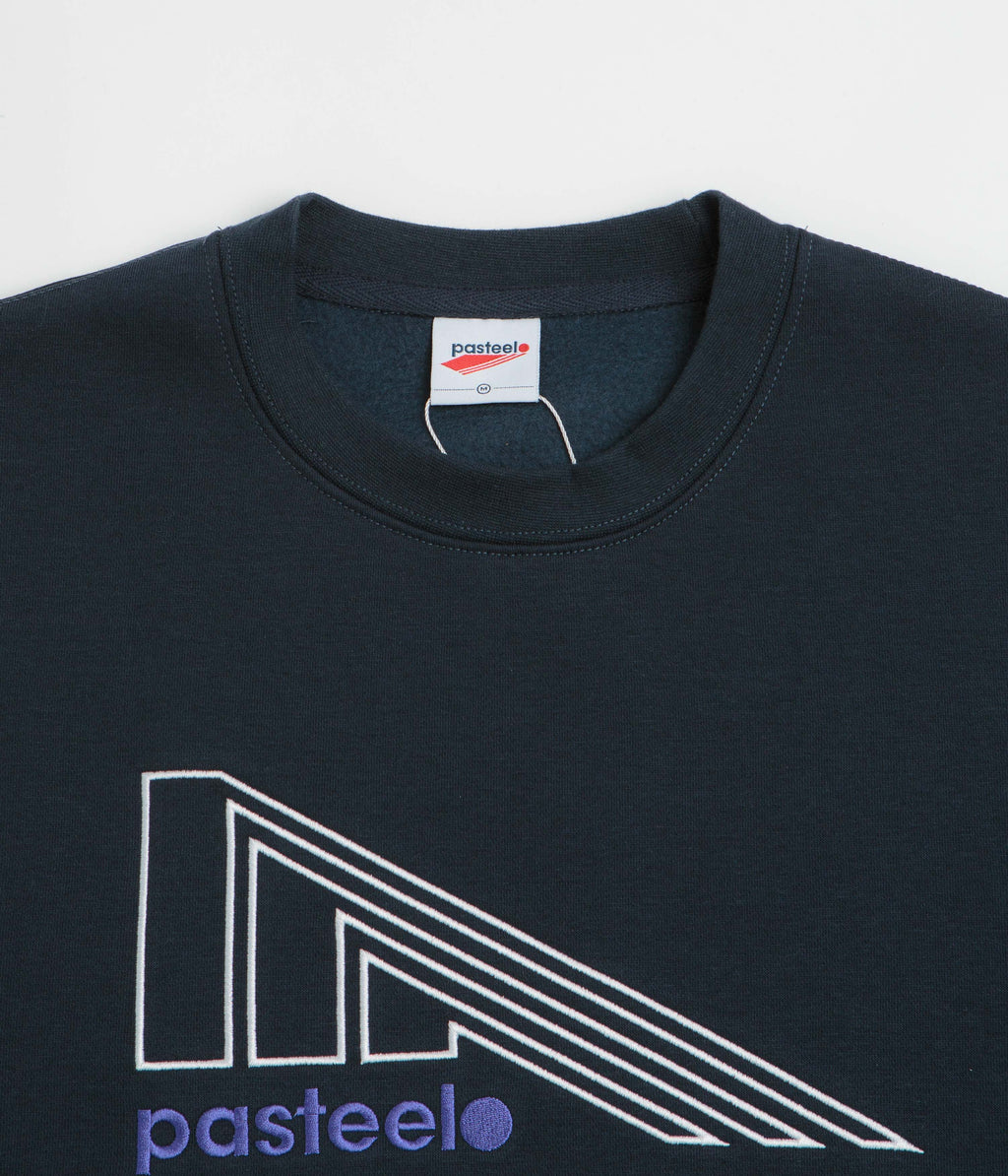 Pasteelo Flag Crewneck Sweatshirt - Navy