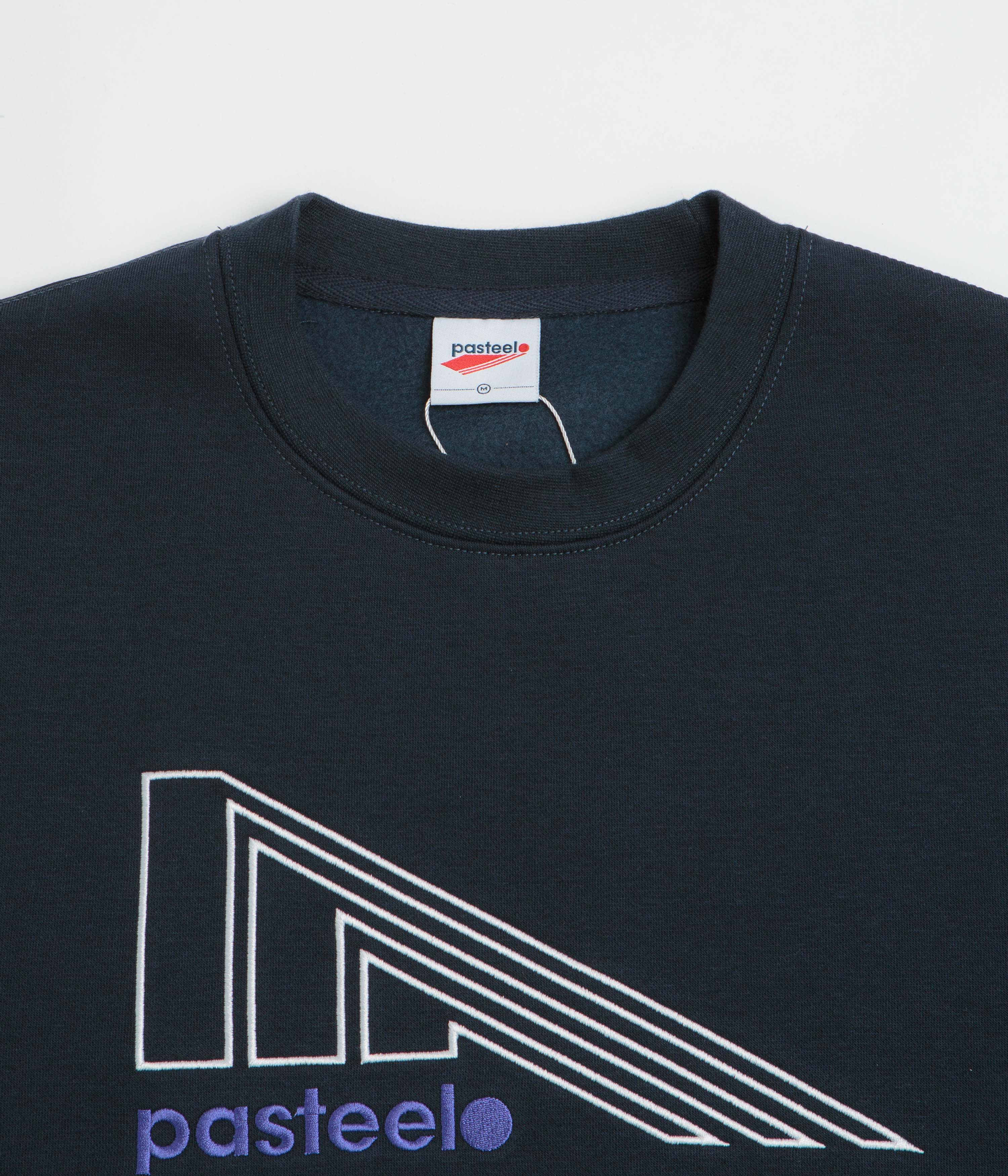 Pasteelo Flag Crewneck Sweatshirt - Navy