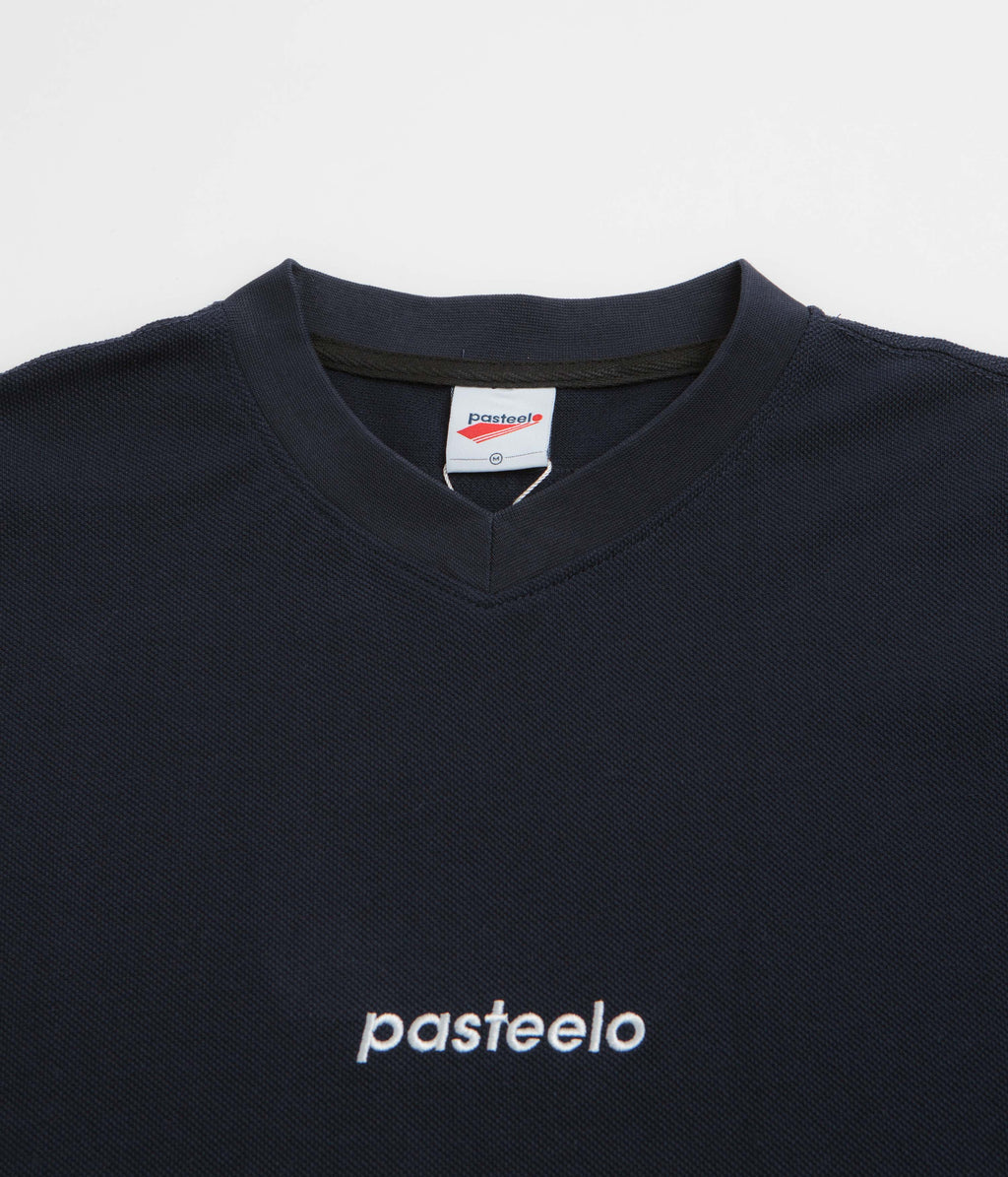 Pasteelo Pique Sports Long Sleeve T-Shirt - Navy