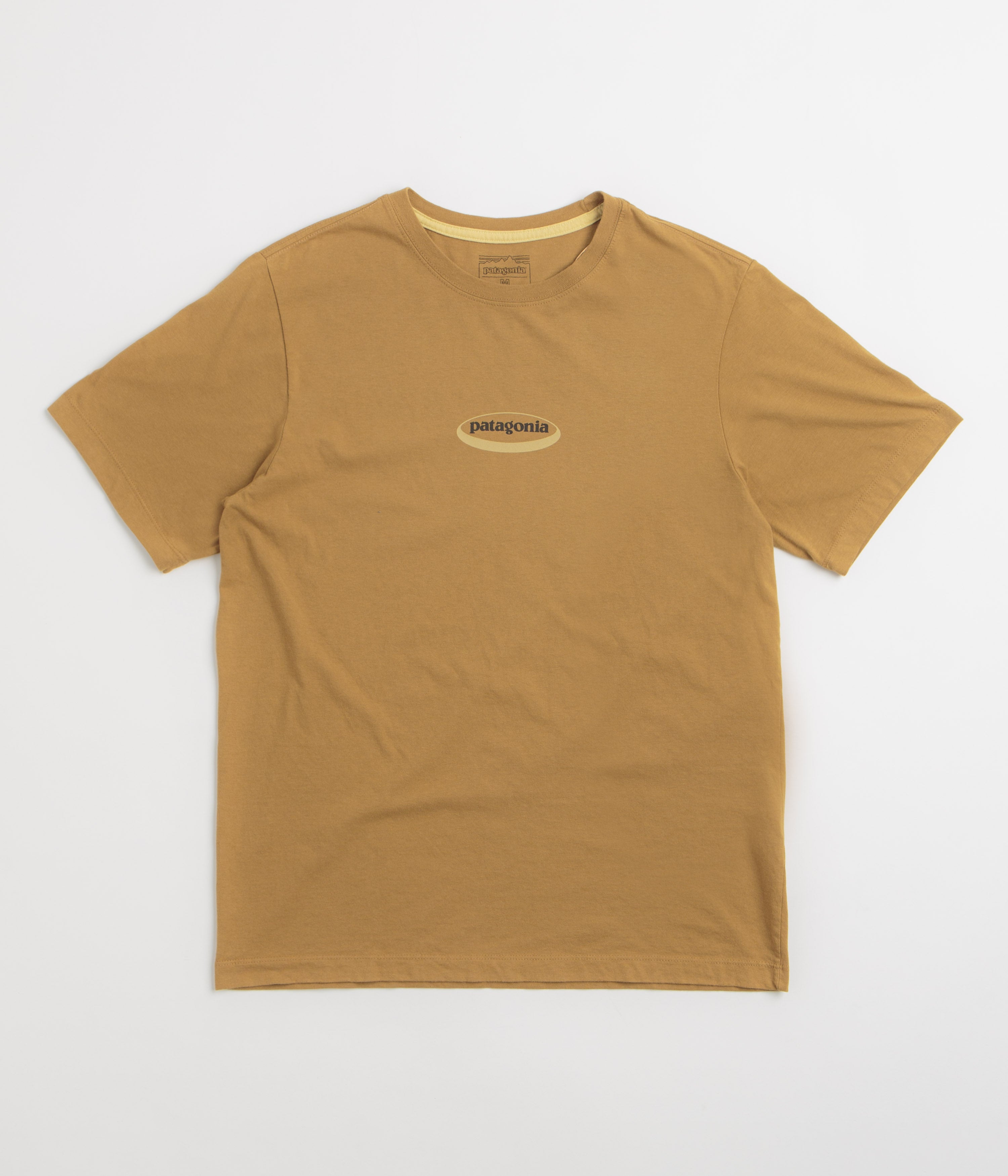 Patagonia 95 Oval Logo T-Shirt - Bobcat Brown: Sunshine