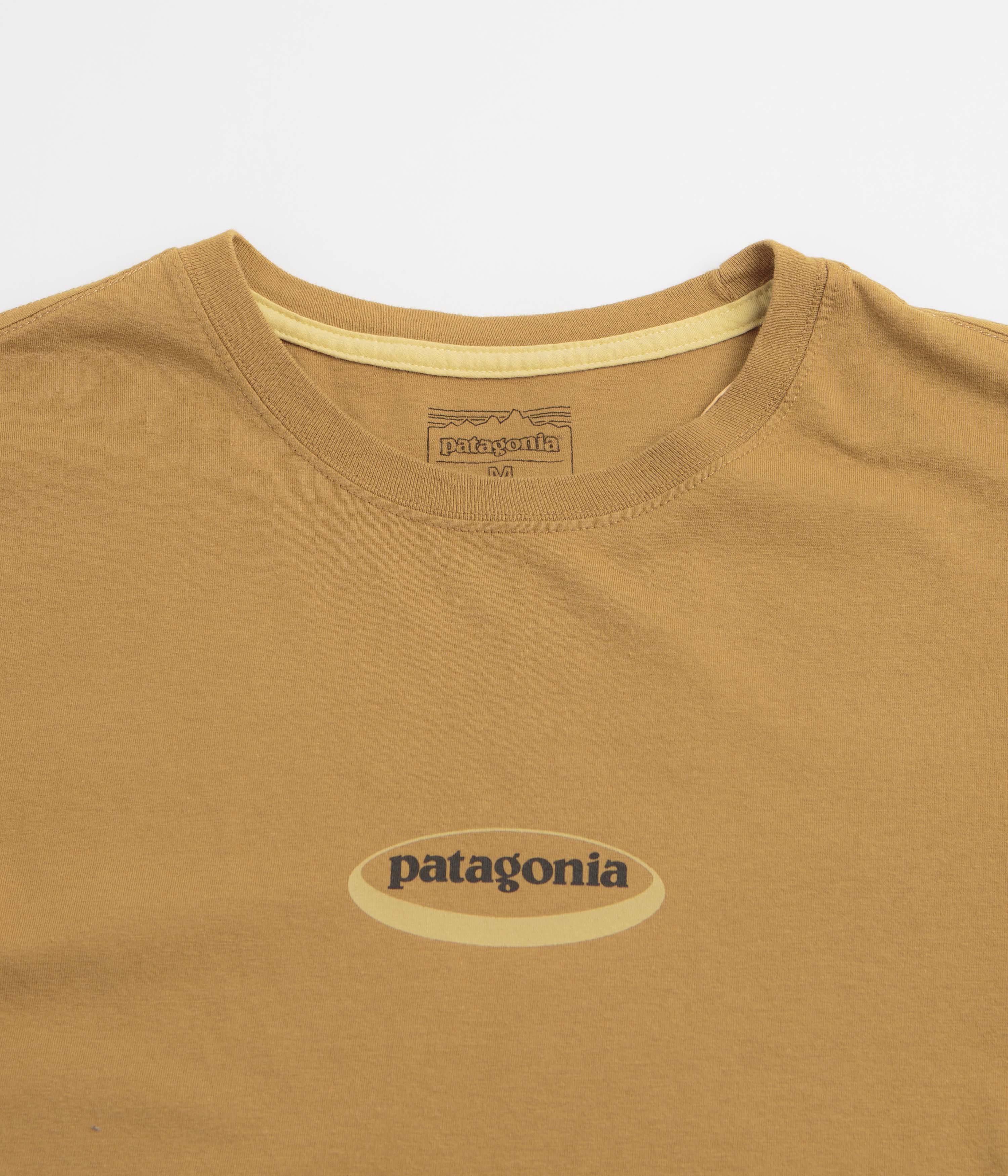 Patagonia 95 Oval Logo T-Shirt - Bobcat Brown: Sunshine