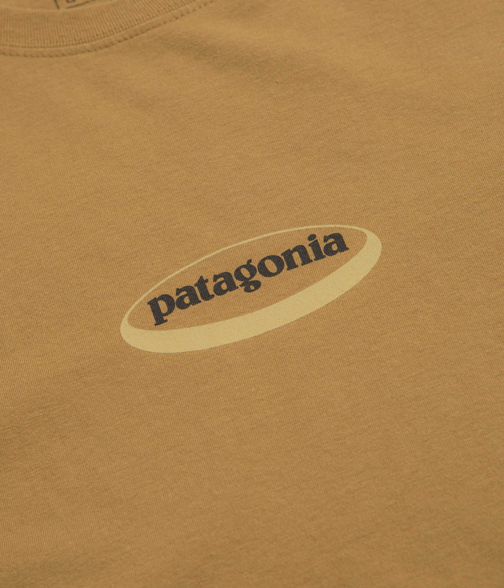 Patagonia 95 Oval Logo T-Shirt - Bobcat Brown: Sunshine