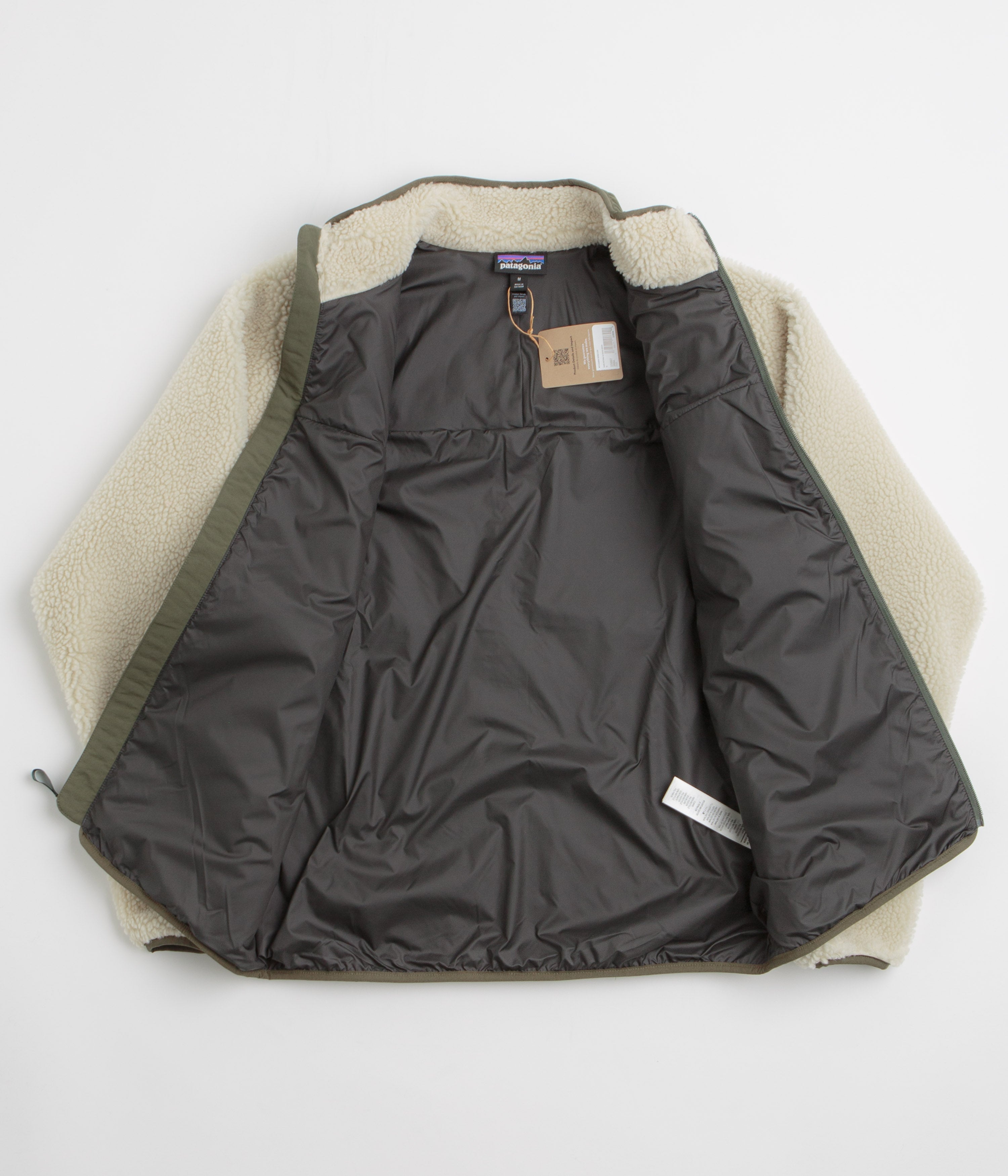 Patagonia Classic Retro-X Jacket - Dark Natural / Basin Green