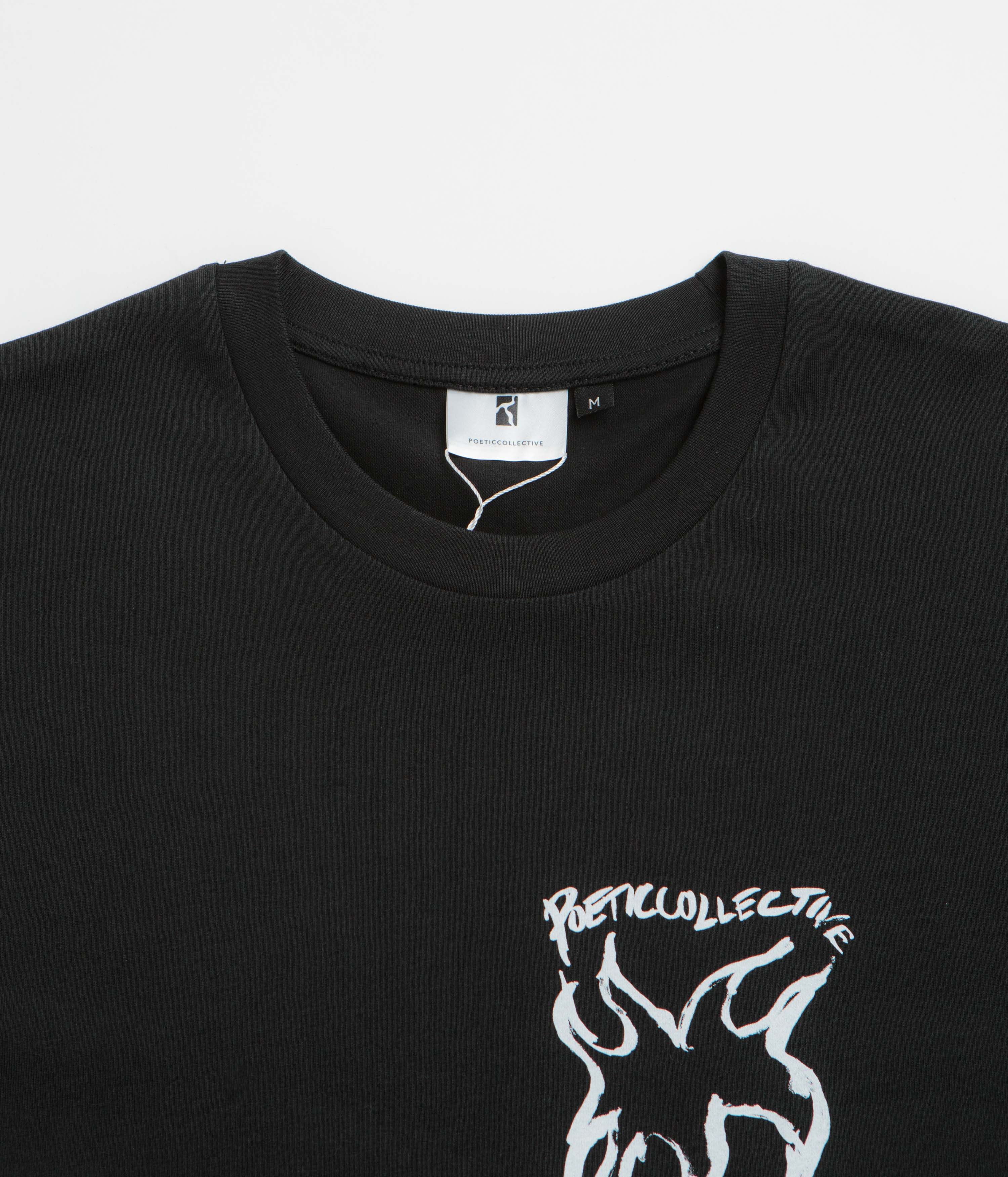 Poetic Collective Three Prints T-Shirt - Black