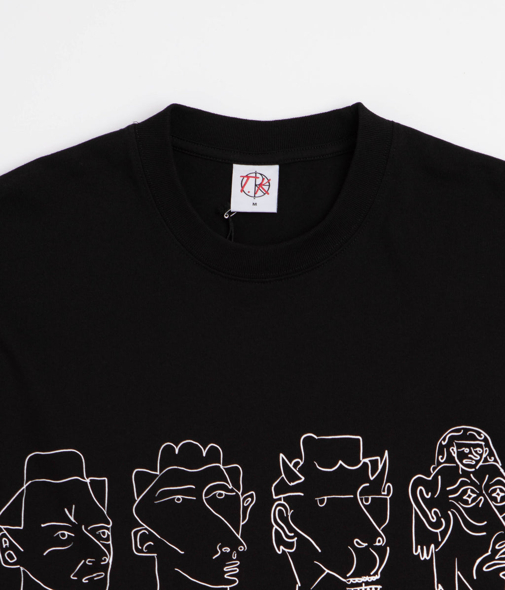 Polar 8 Heads Contrast T-Shirt - Black / White