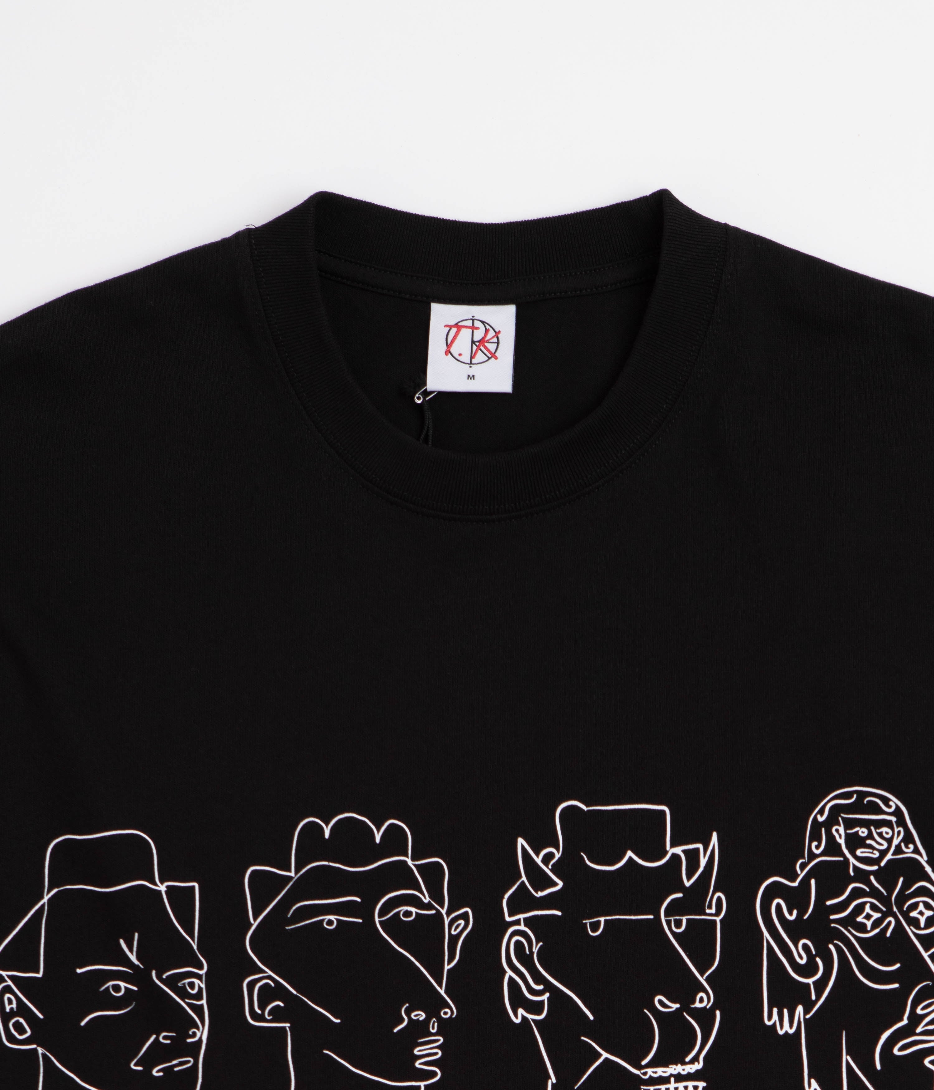 Polar 8 Heads Contrast T-Shirt - Black / White