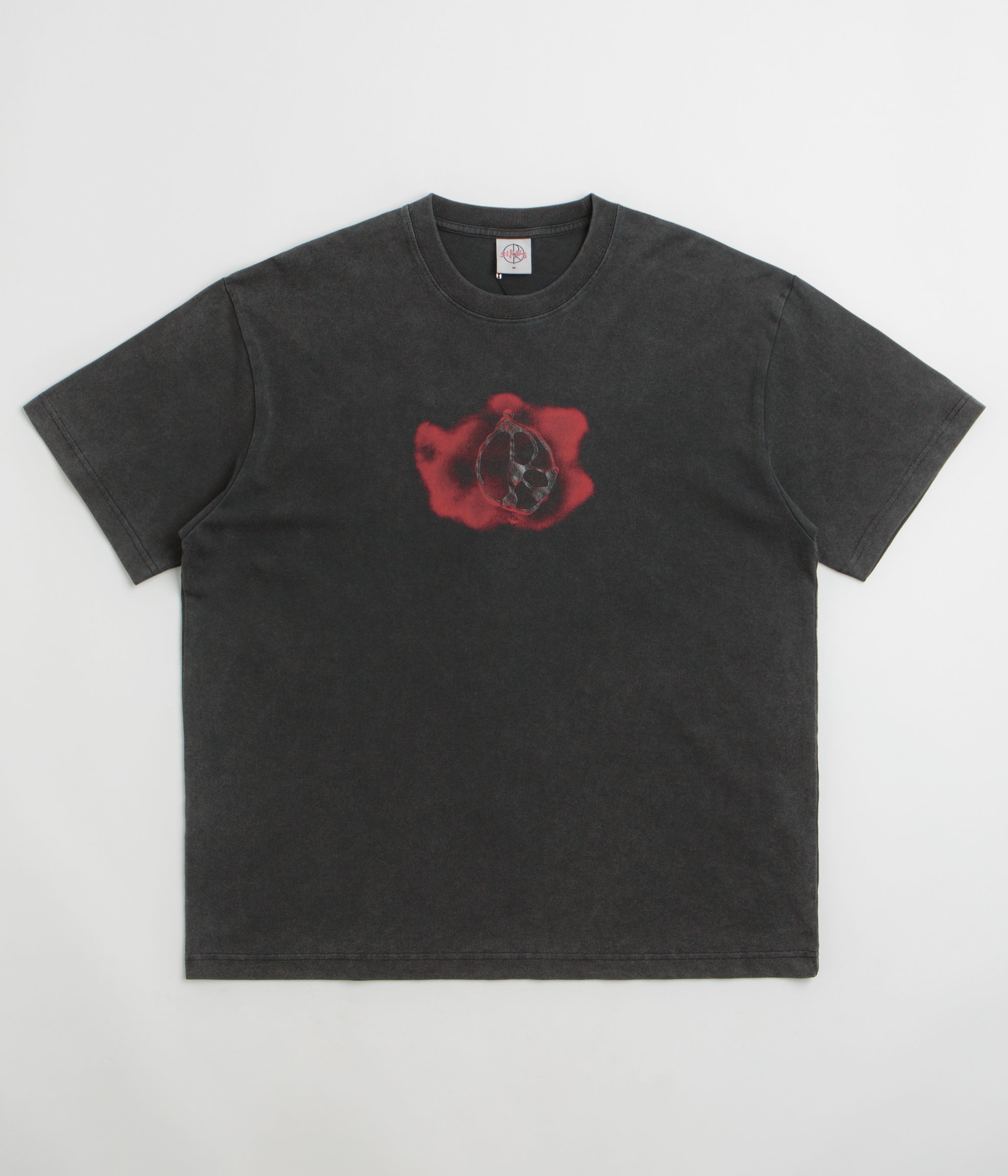 Polar Metal Logo T-Shirt - Silver Black / Red
