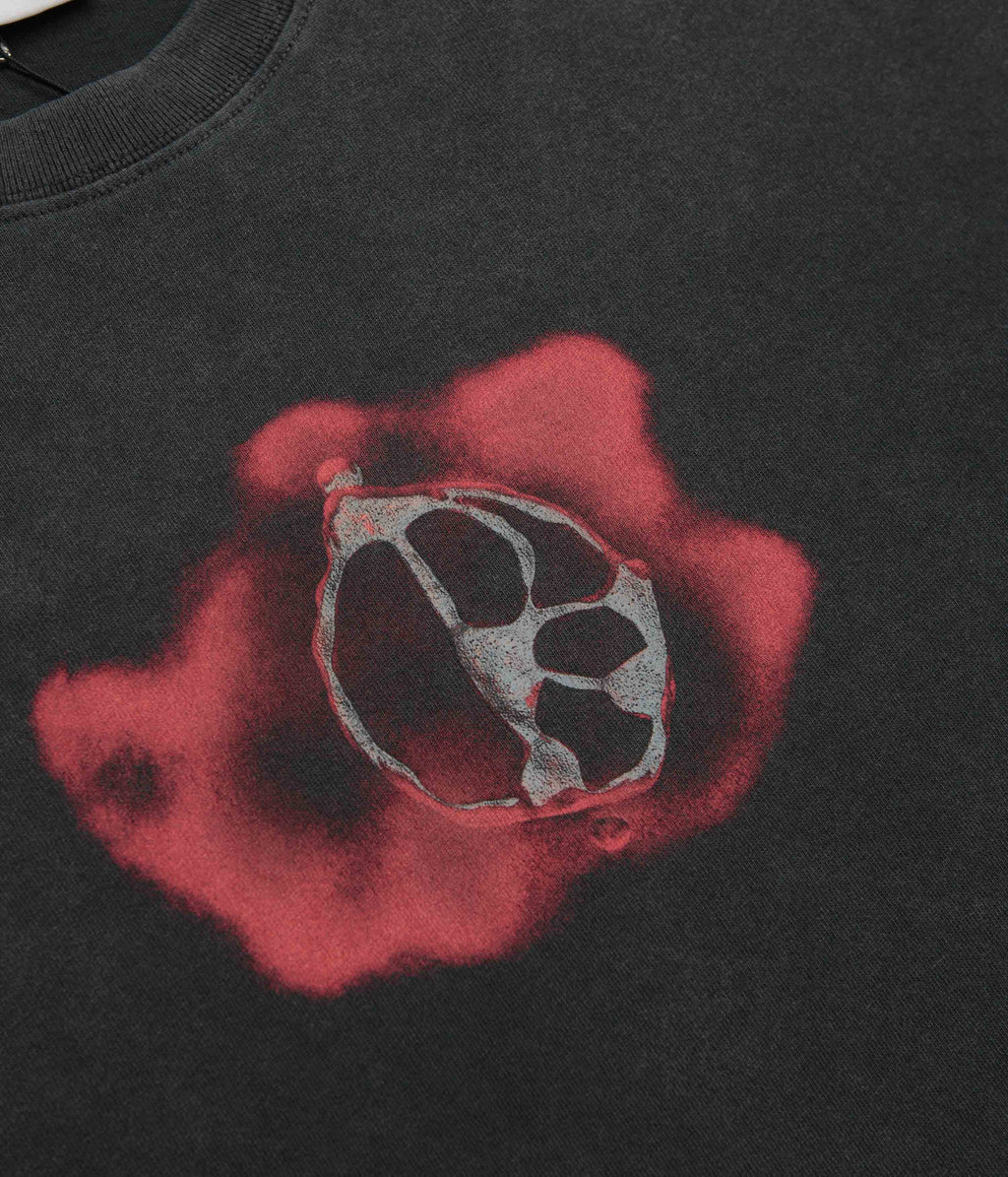 Polar Metal Logo T-Shirt - Silver Black / Red