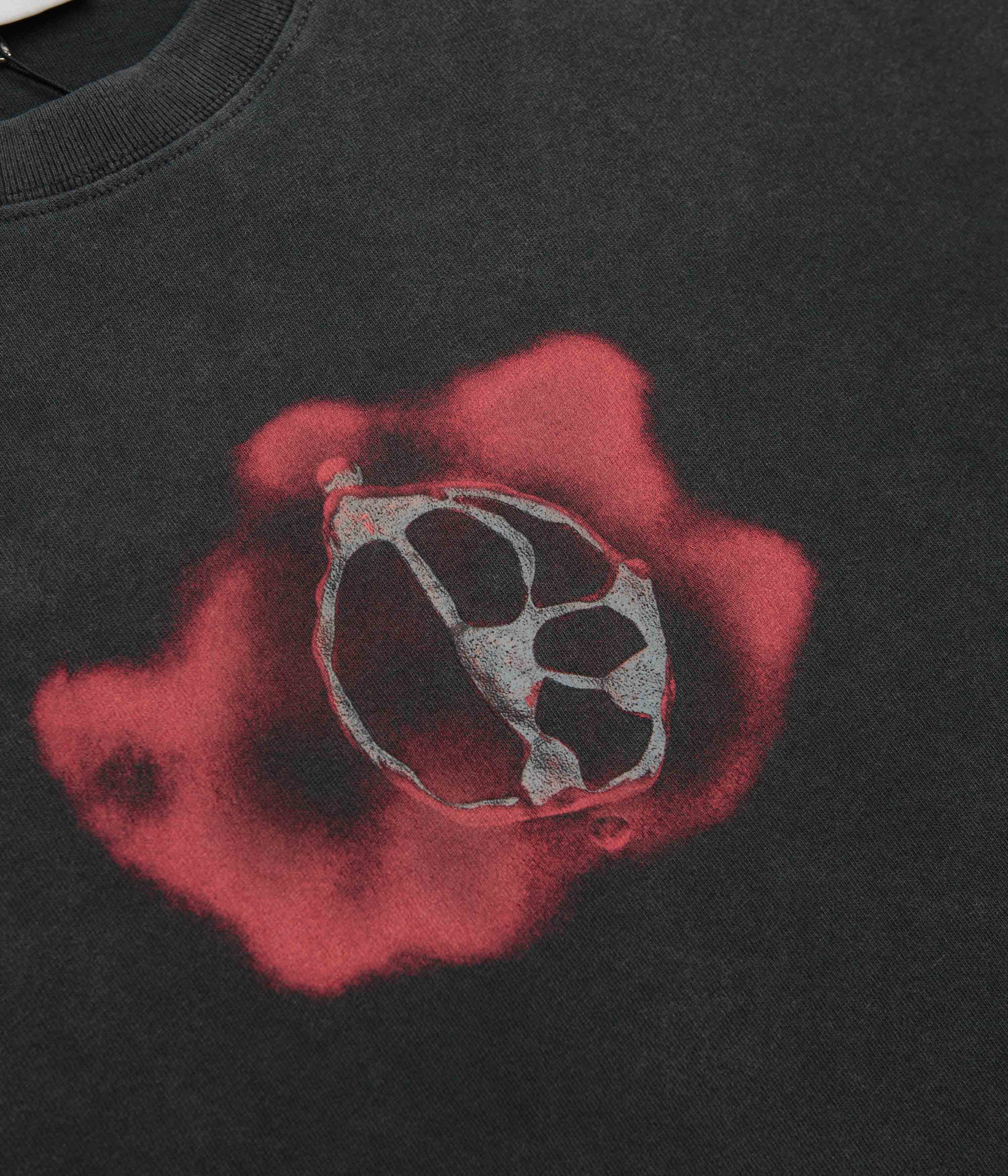 Polar Metal Logo T-Shirt - Silver Black / Red